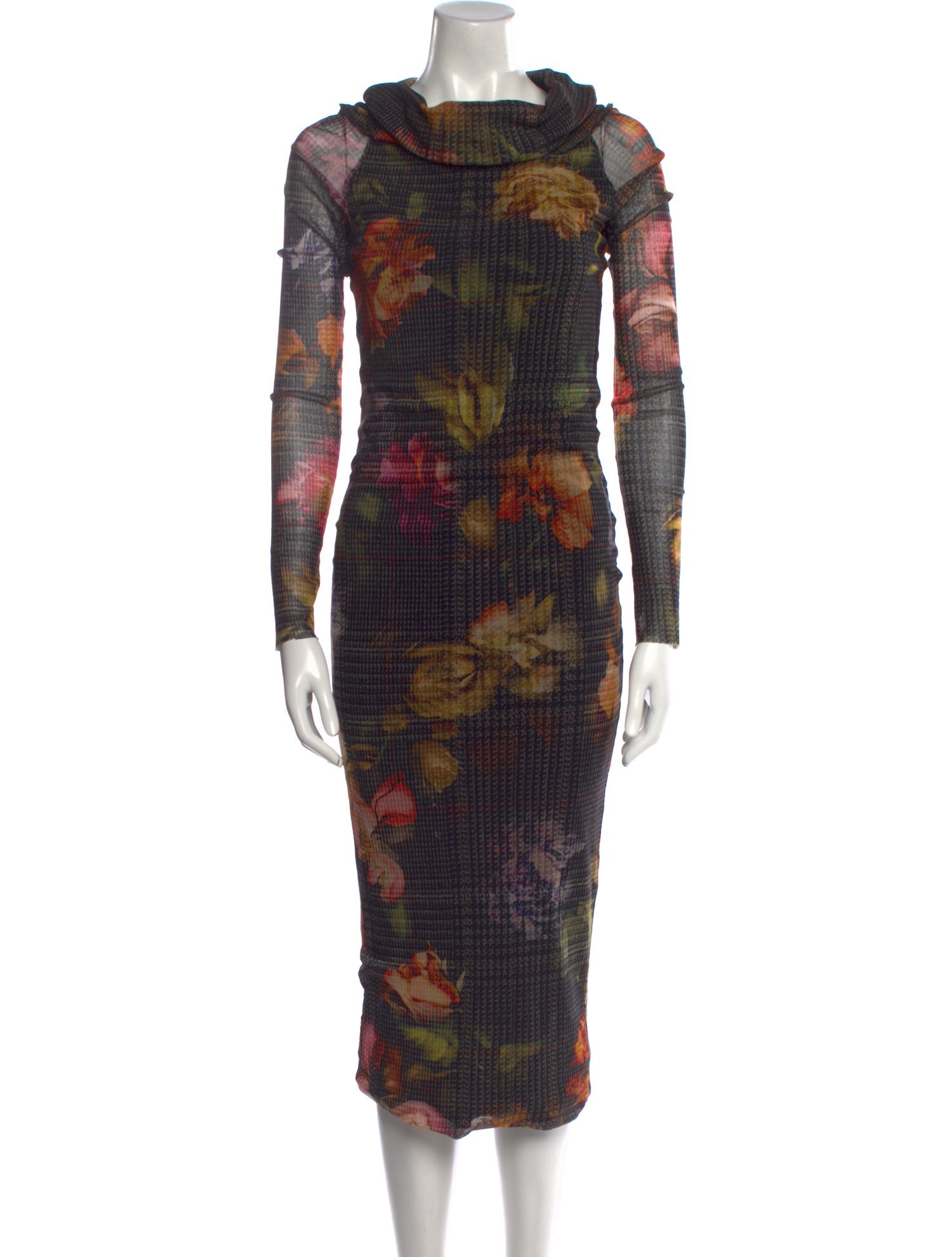 Fuzzi Printed Midi Length Dress