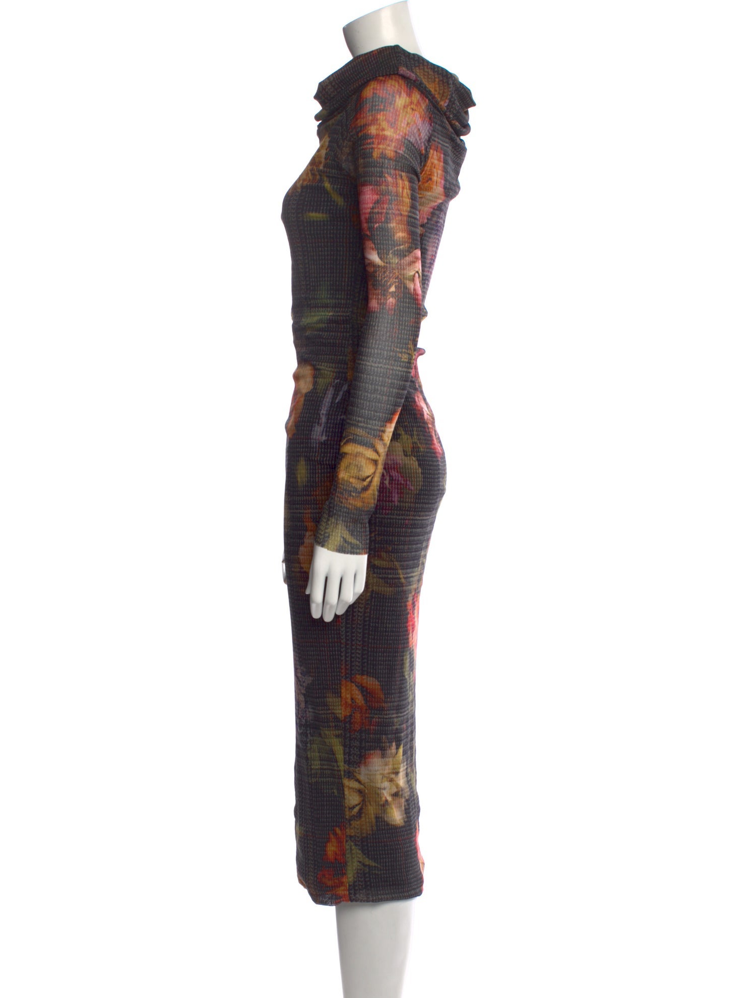 Fuzzi Printed Midi Length Dress