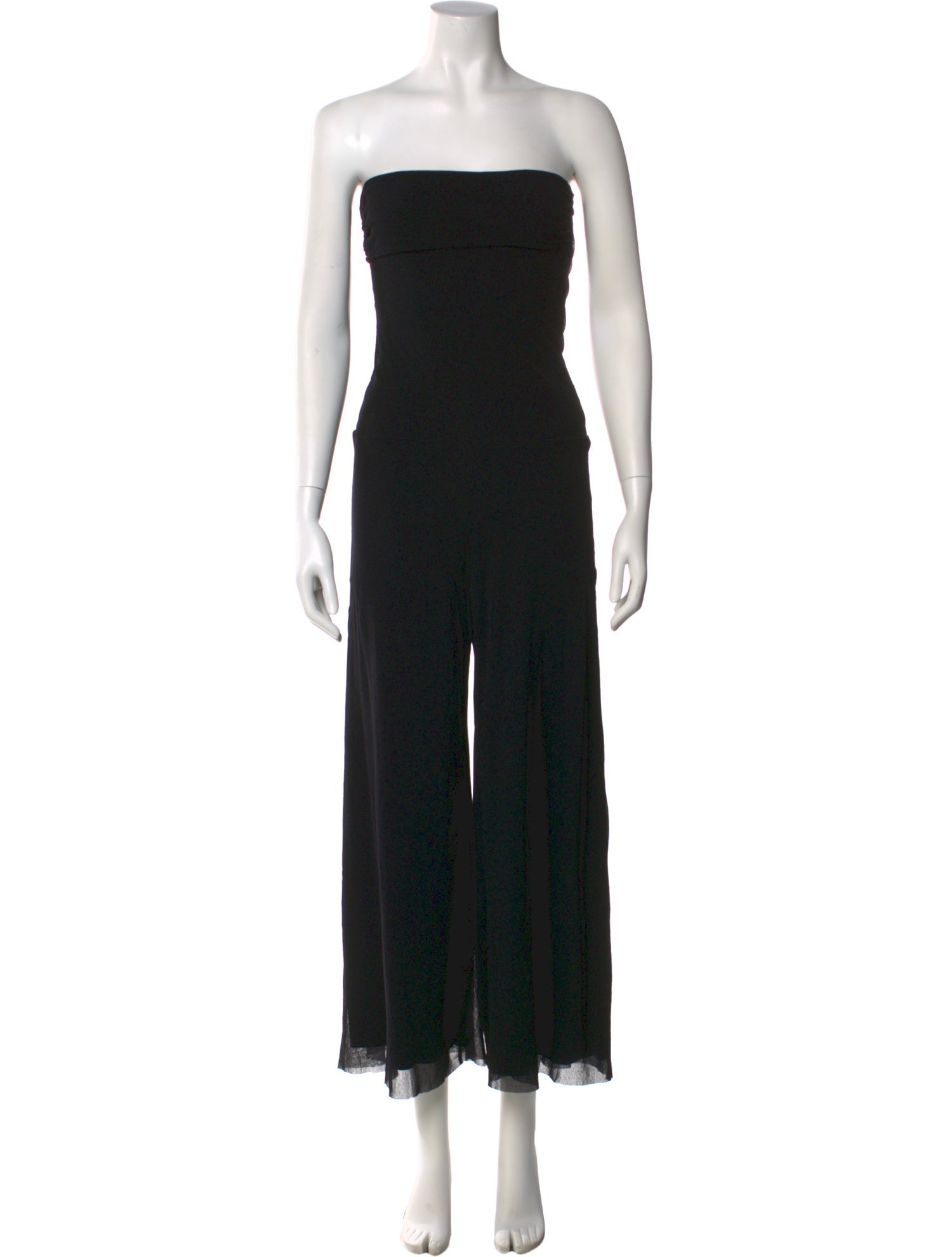 Fuzzi Nylon Strapless Jumpsuit
