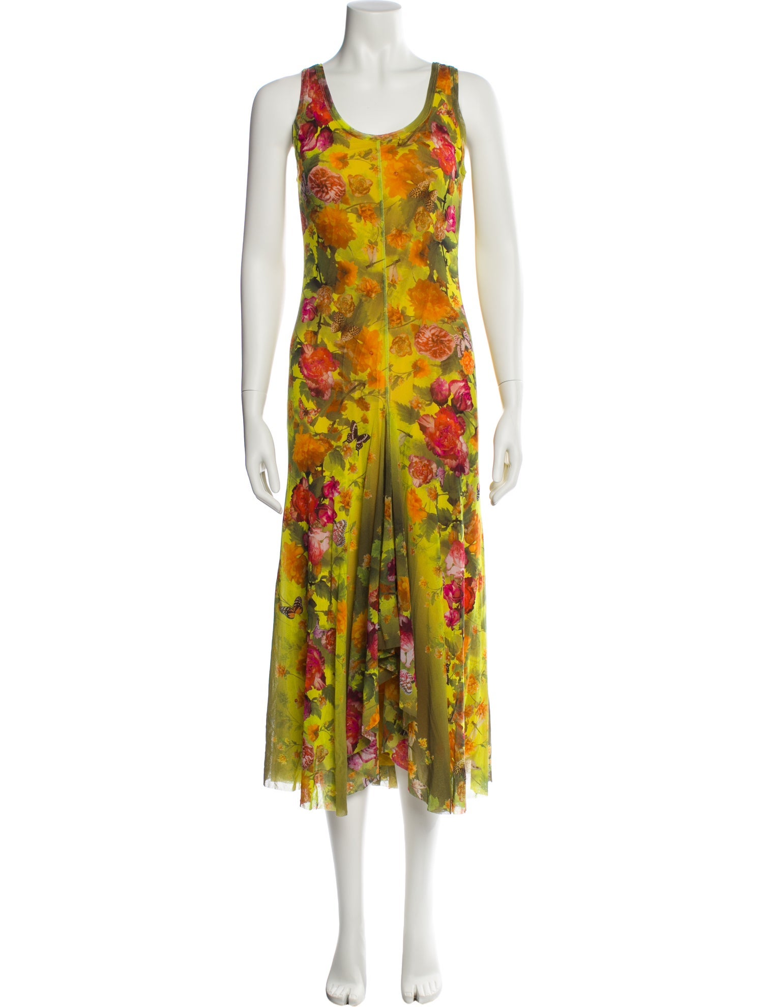 Fuzzi Floral Print Long Dress