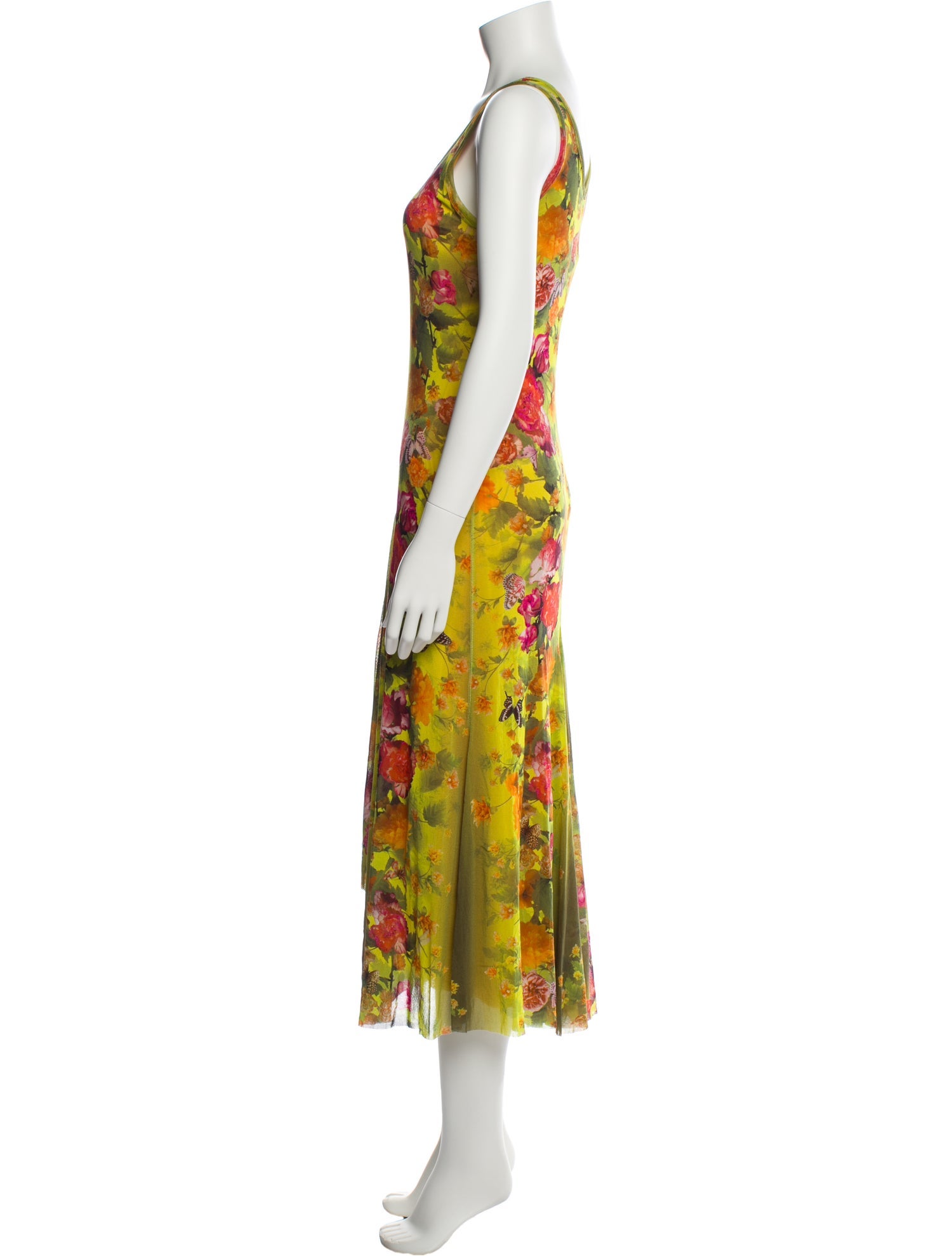 Fuzzi Floral Print Long Dress