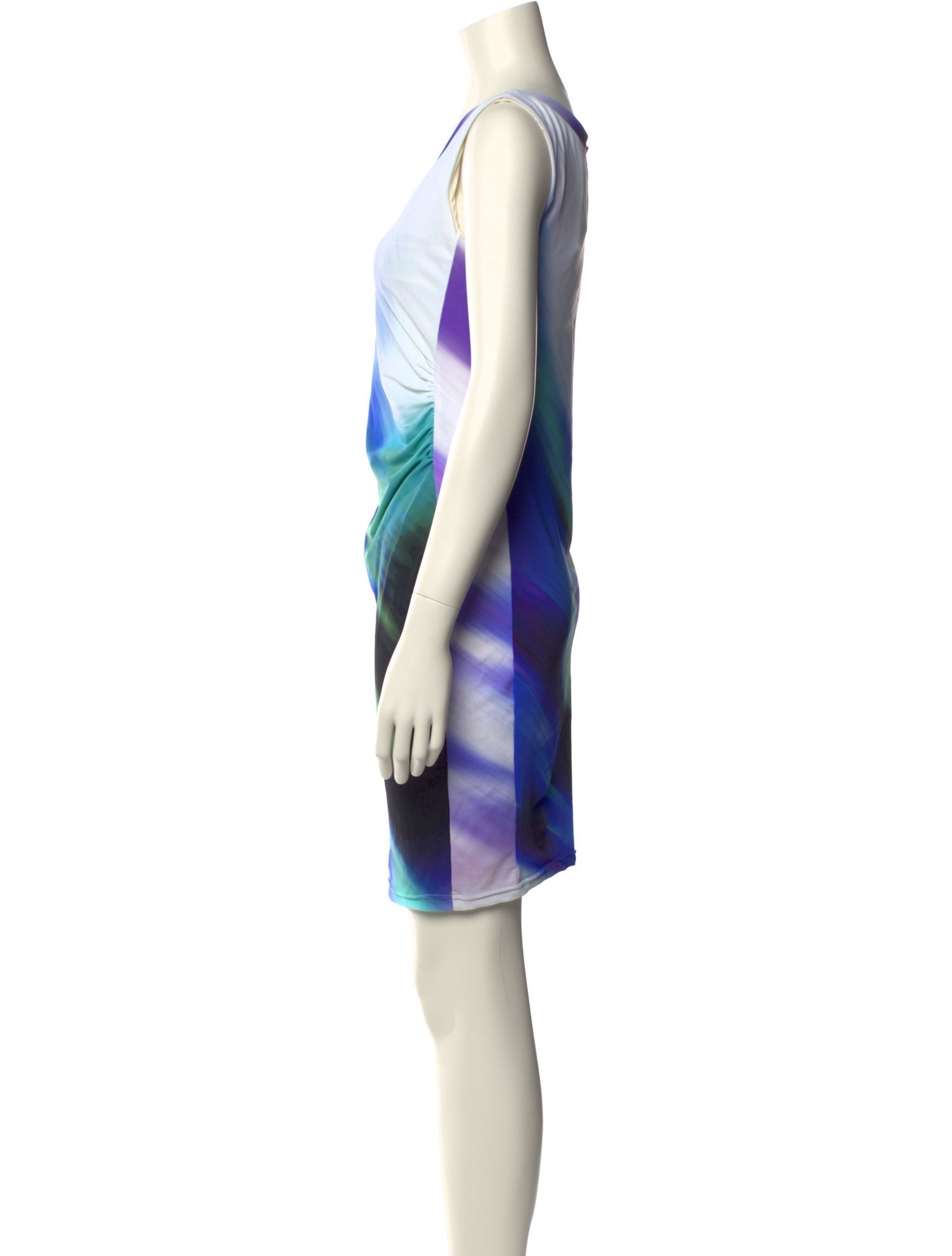 Fuzzi Tie-Dye Print Mini Dress