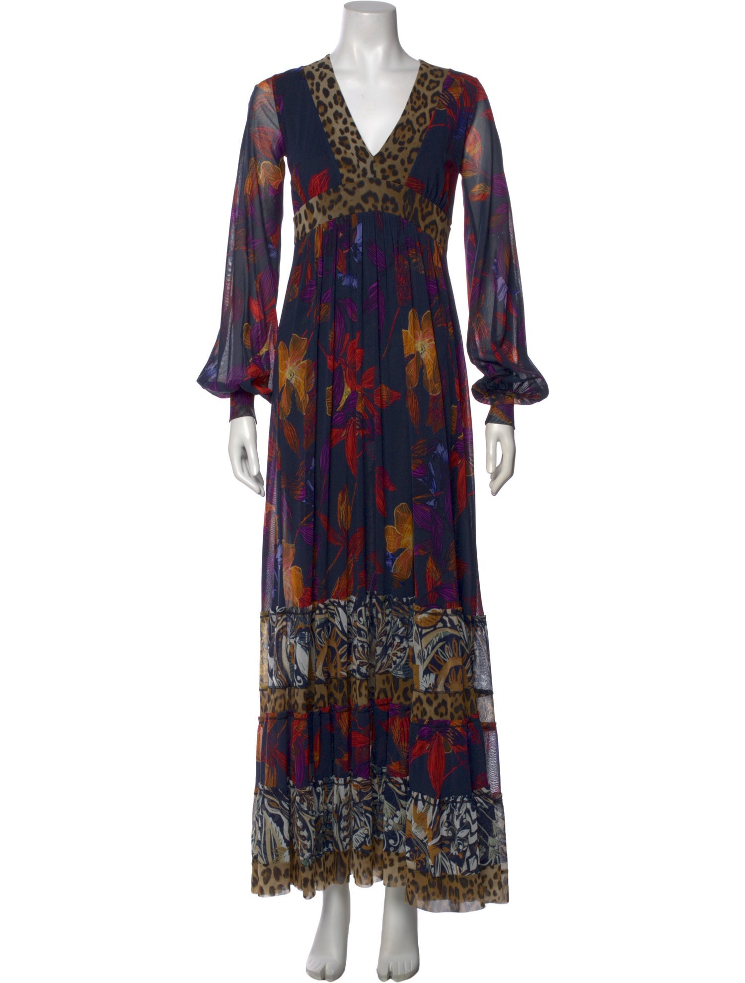 Fuzzi Printed Long Dress