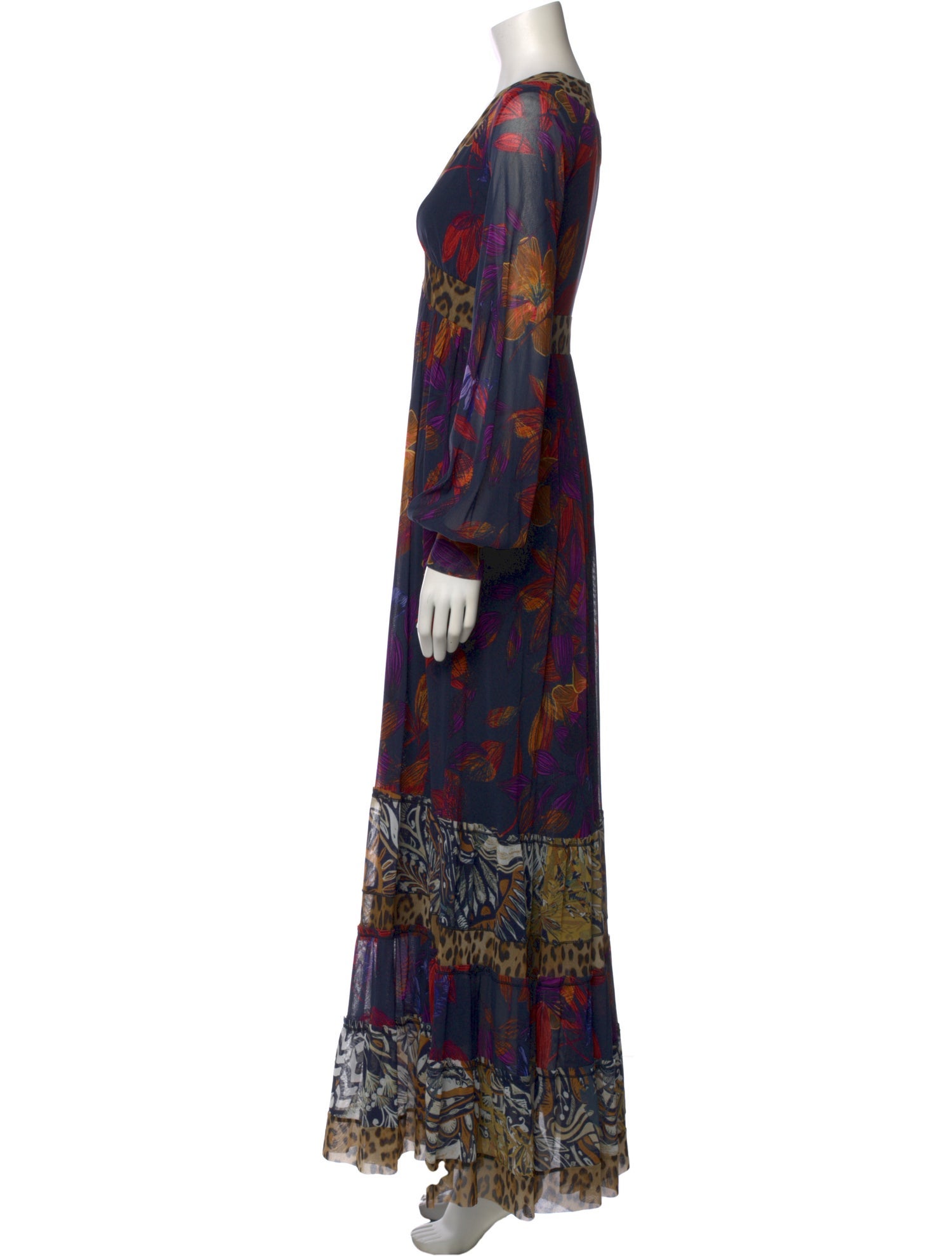Fuzzi Printed Long Dress