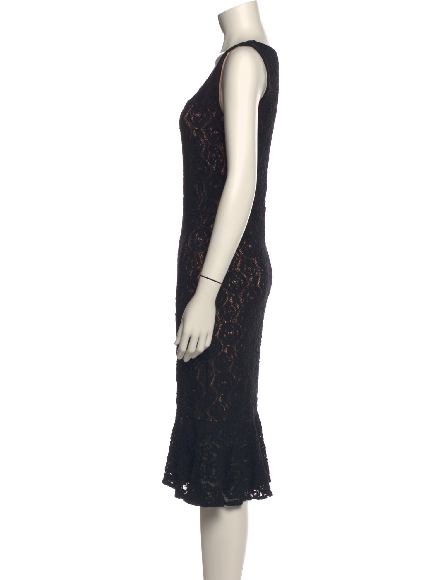 Fuzzi Lace Midi Length Dress