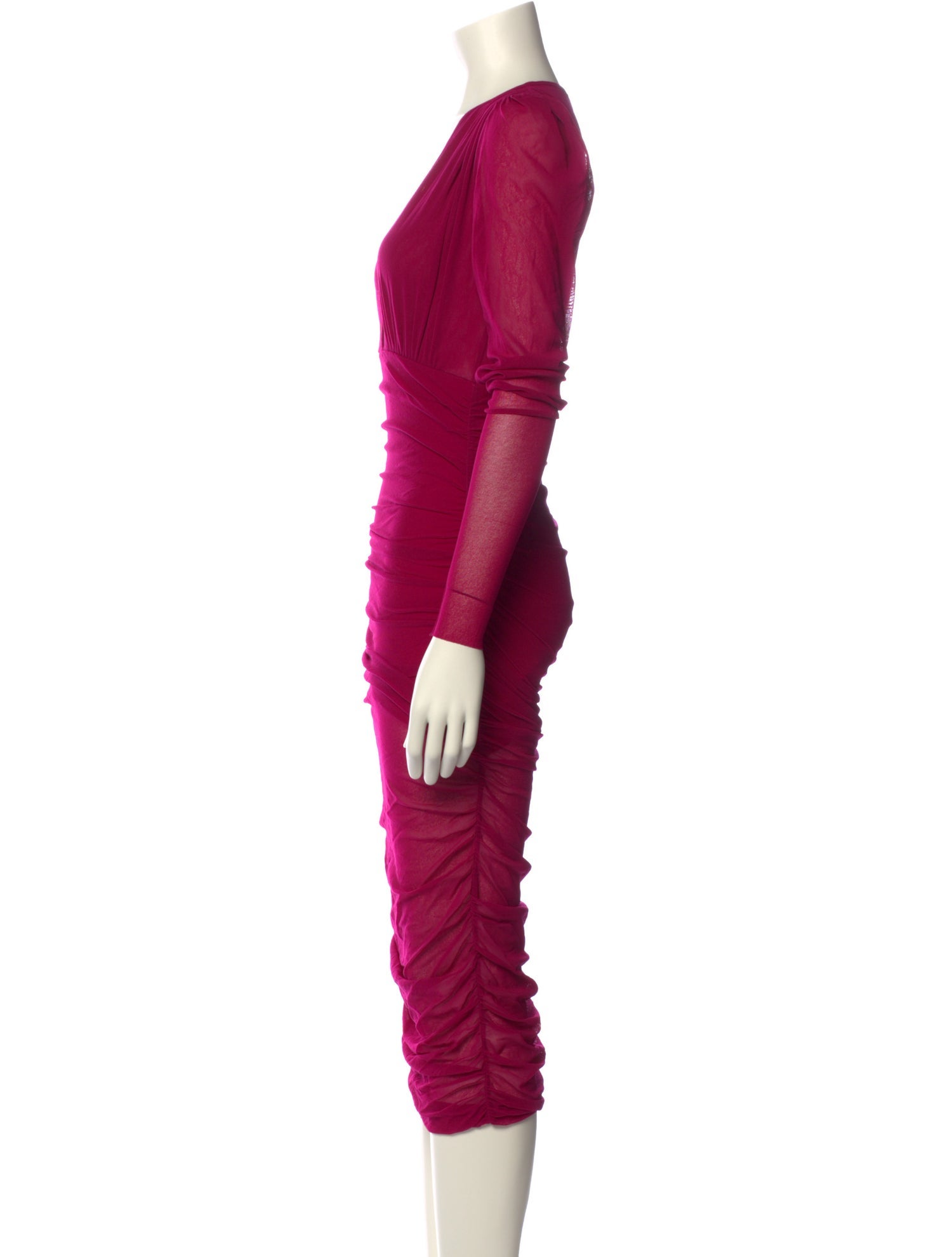 Fuzzi V-Neck Long Dress