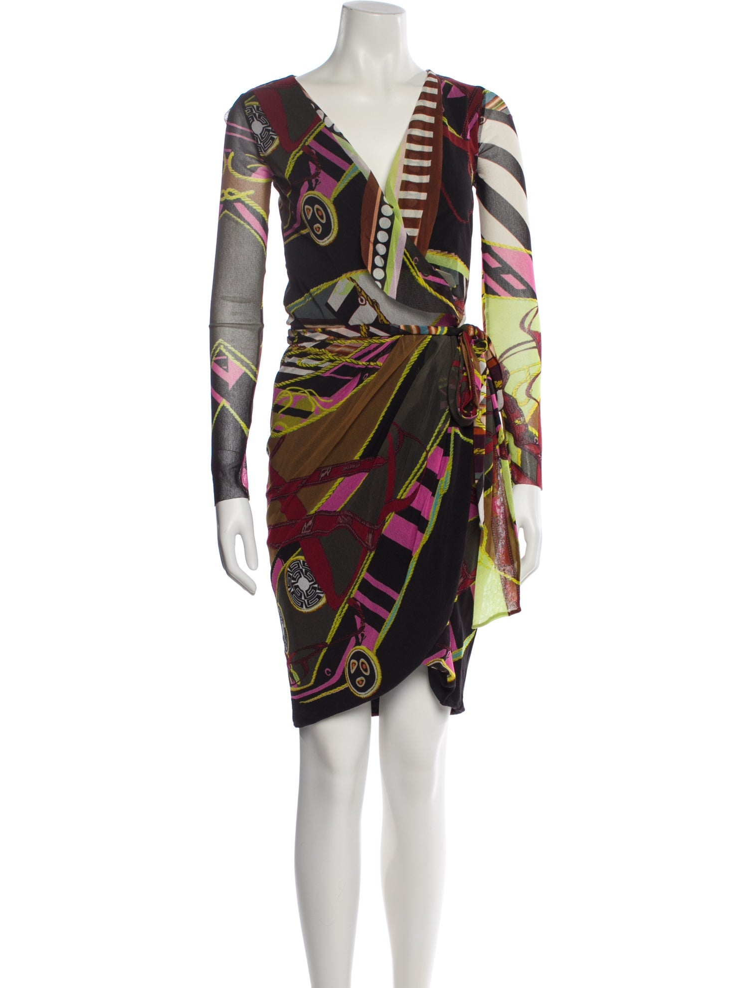 Fuzzi Printed Knee-Length Dress