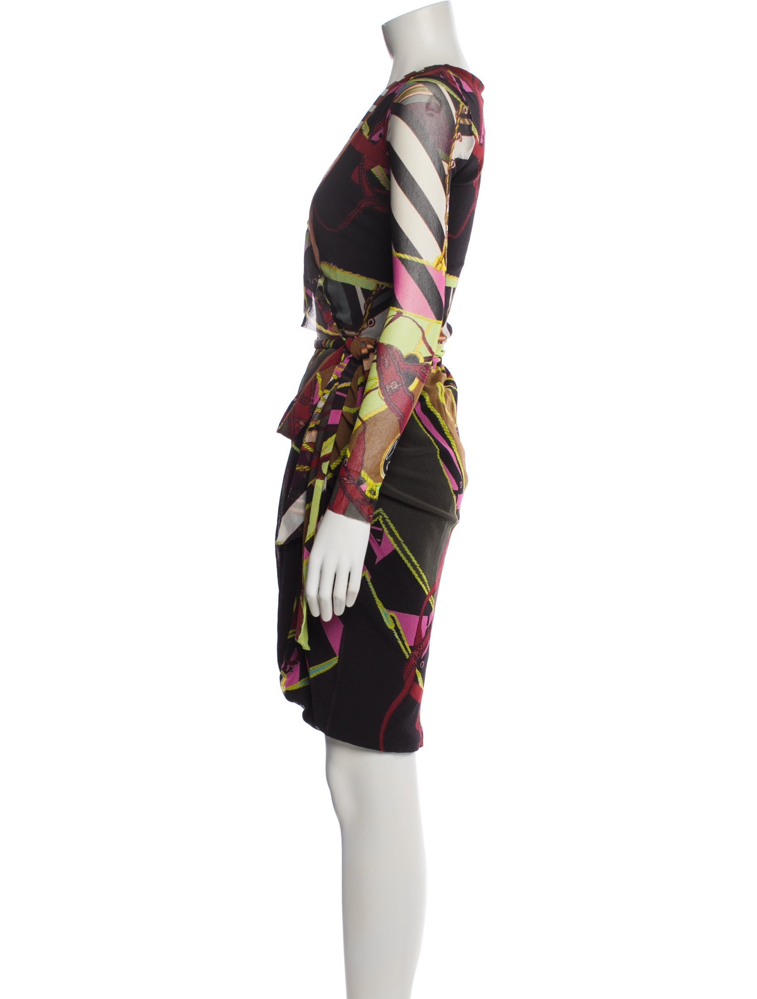 Fuzzi Printed Knee-Length Dress