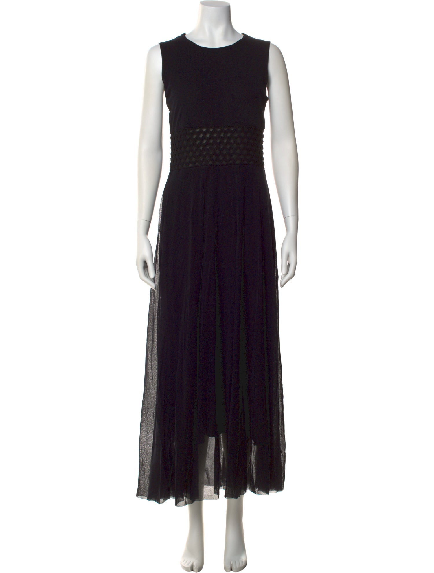 Fuzzi Crew Neck Long Dress