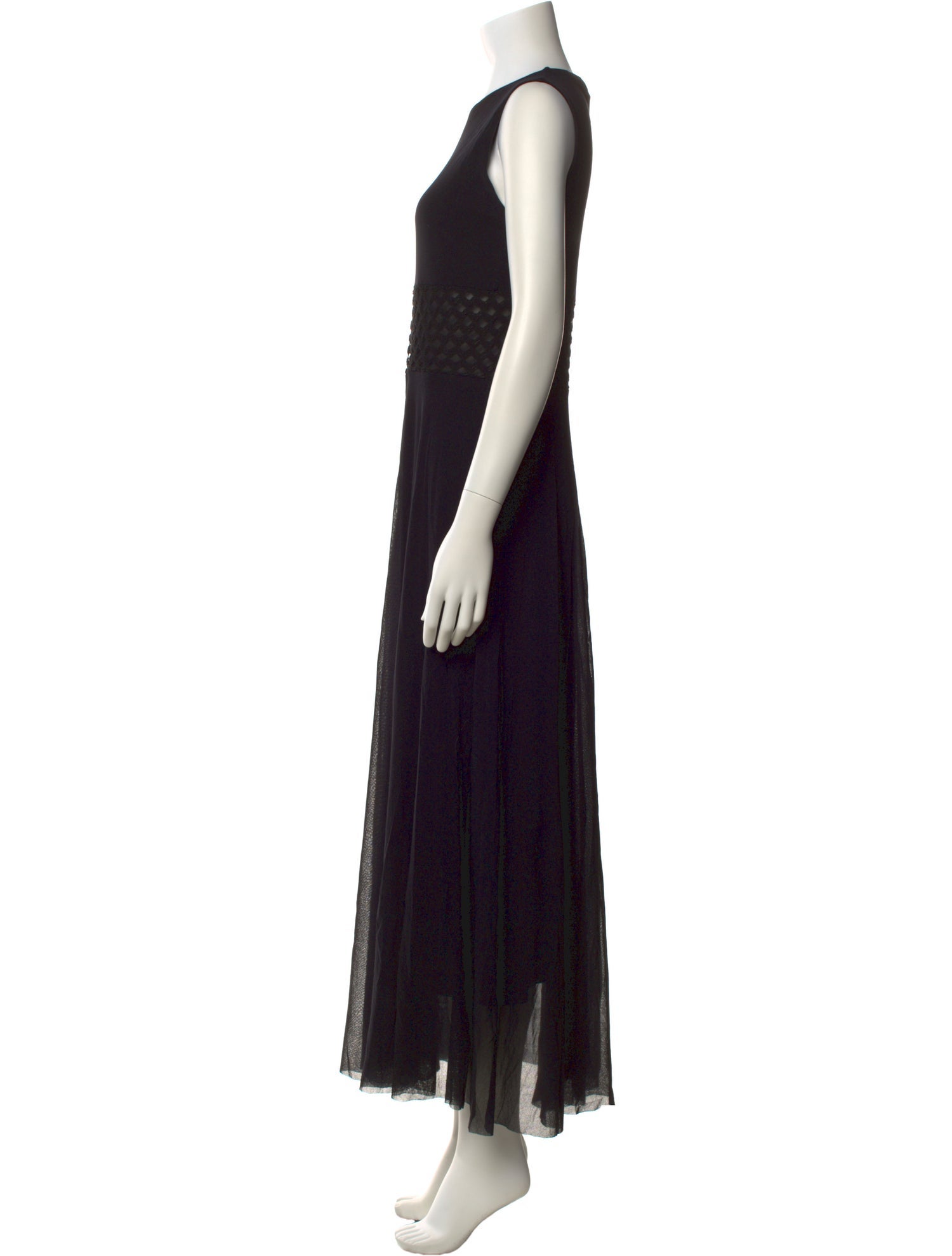 Fuzzi Crew Neck Long Dress