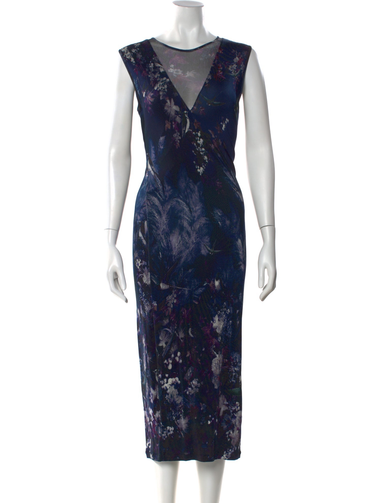 Fuzzi Floral Print Long Dress