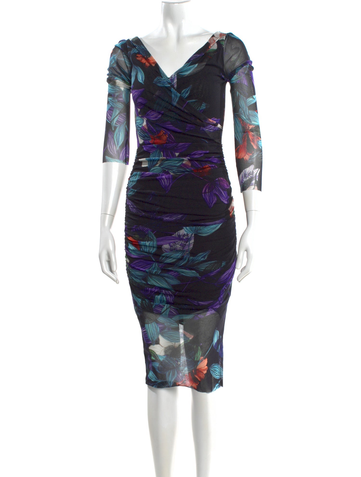 Fuzzi Printed Midi Length Dress