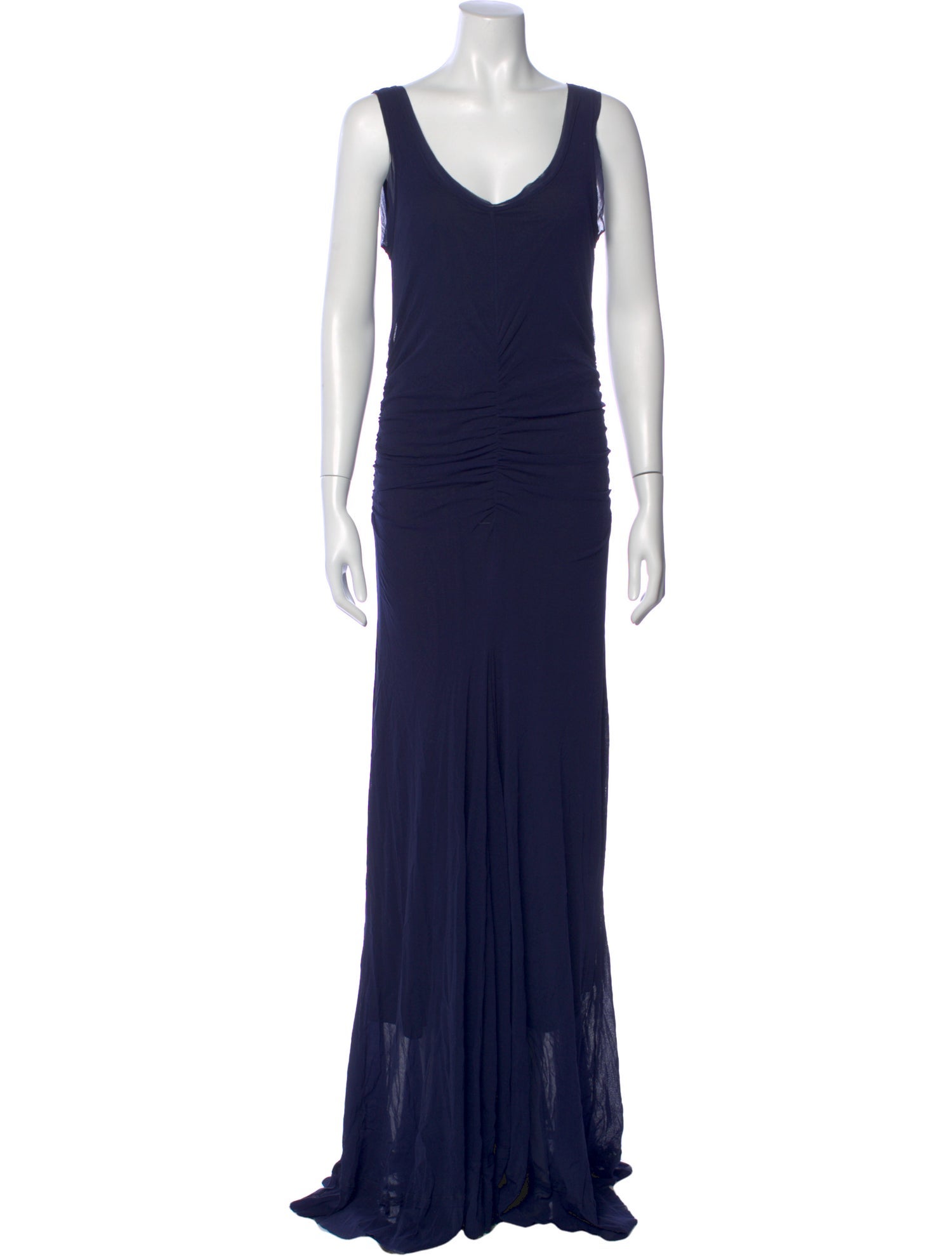 Fuzzi V-Neck Long Dress