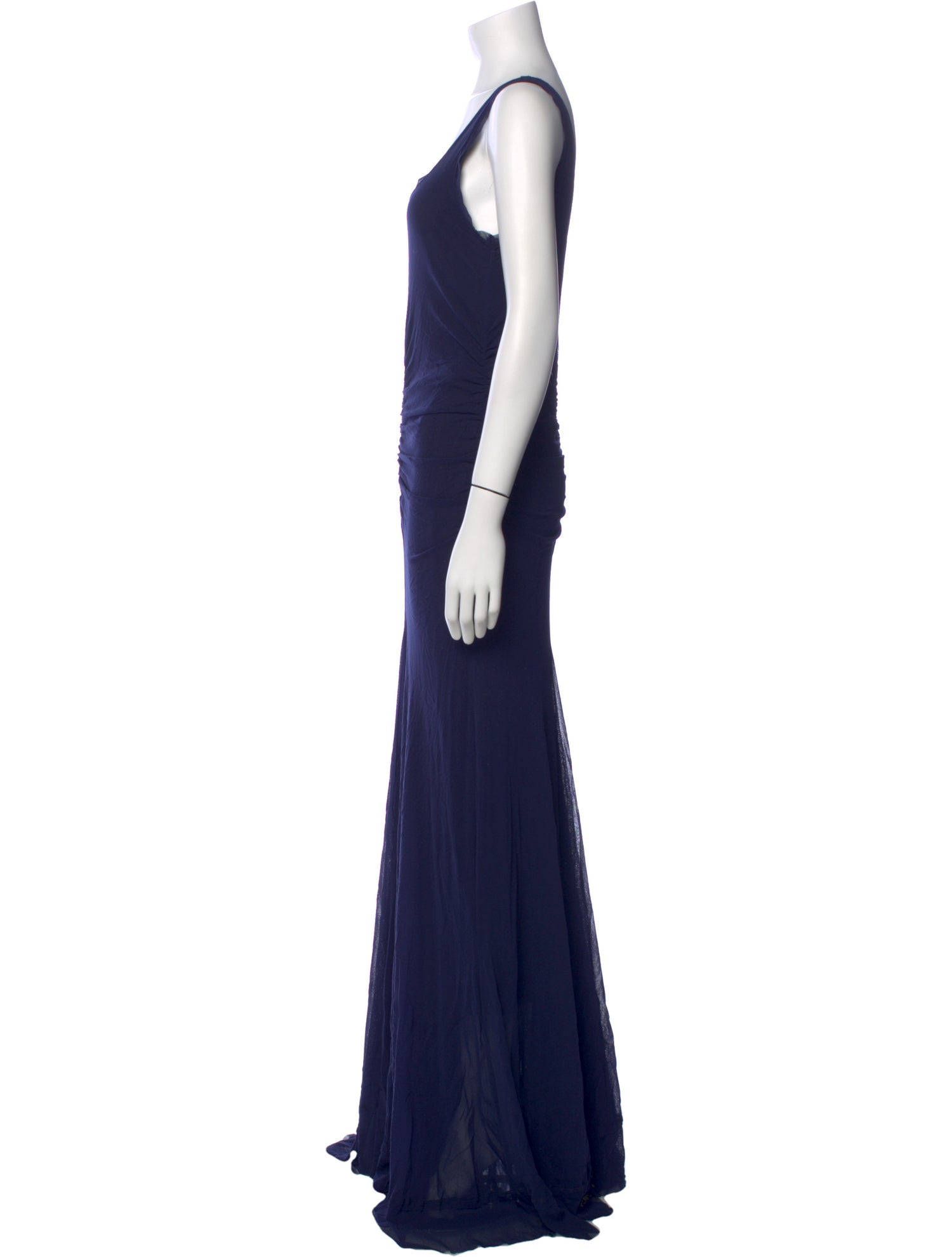 Fuzzi V-Neck Long Dress