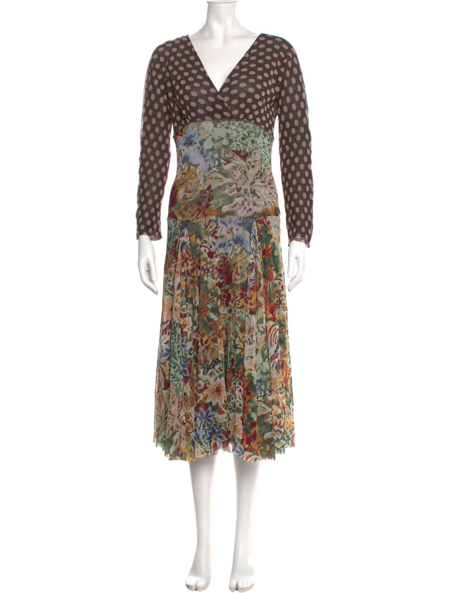 Fuzzi Printed Midi Length Dress