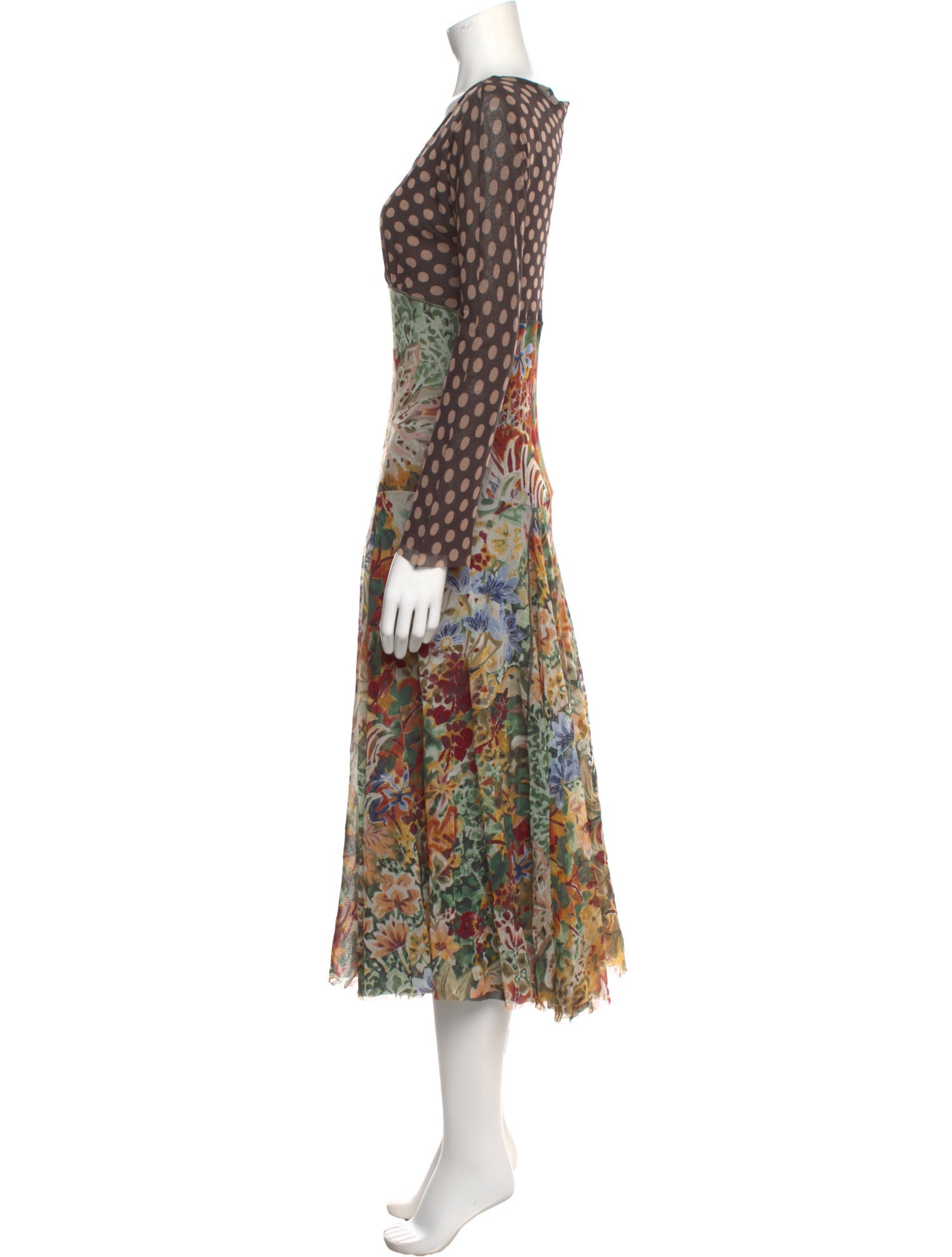 Fuzzi Printed Midi Length Dress