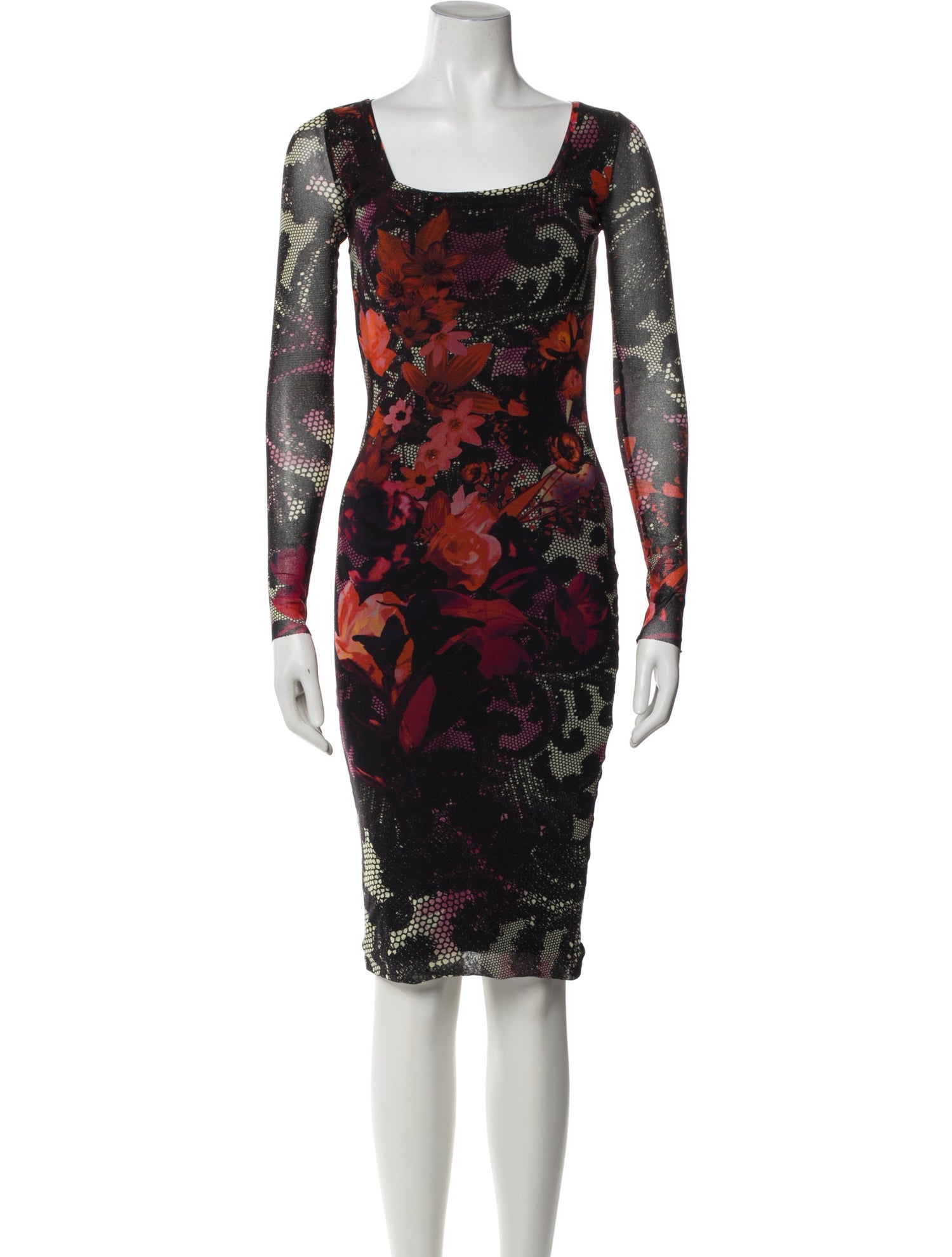 Fuzzi Nylon Knee-Length Dress