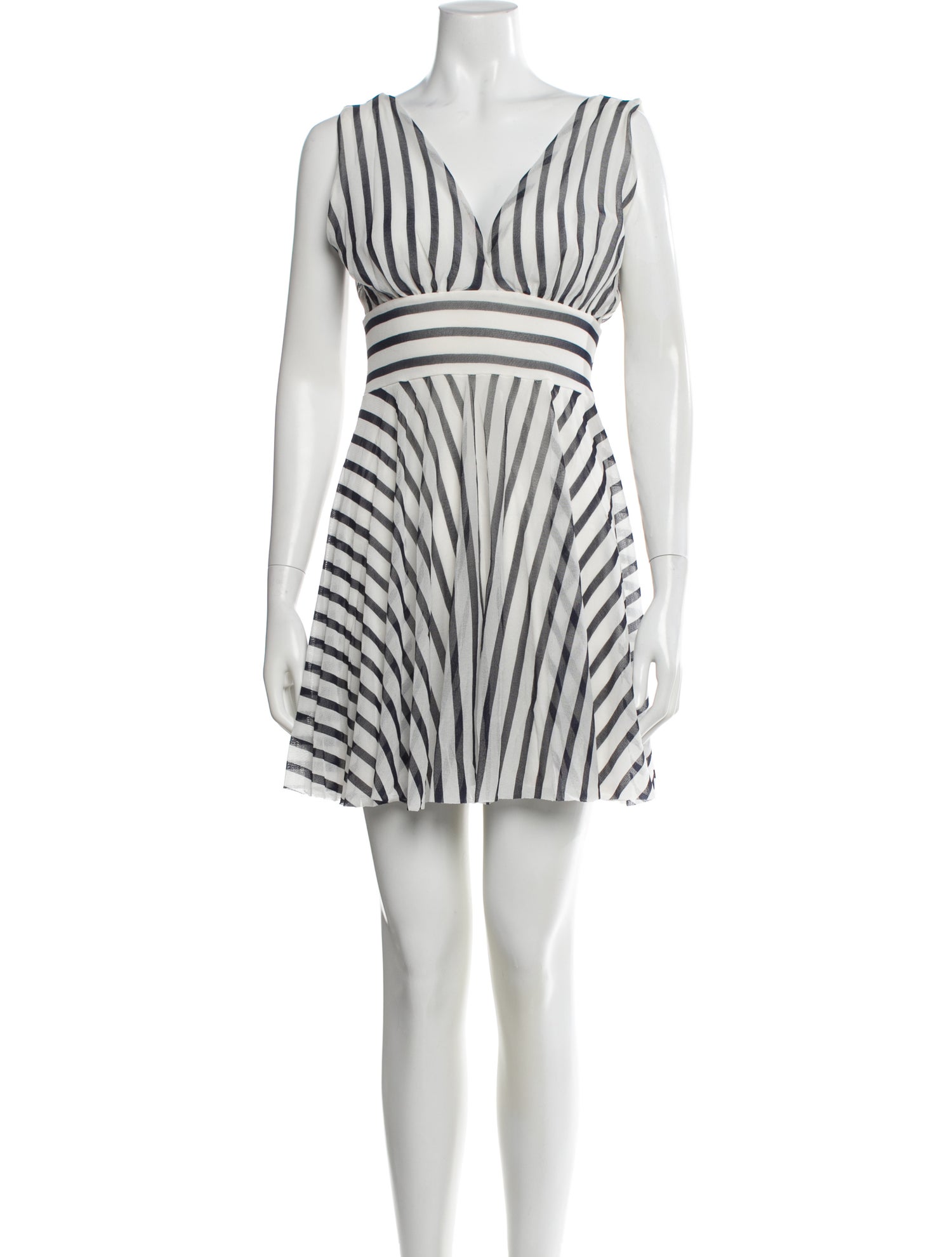 Fuzzi Striped Mini Dress
