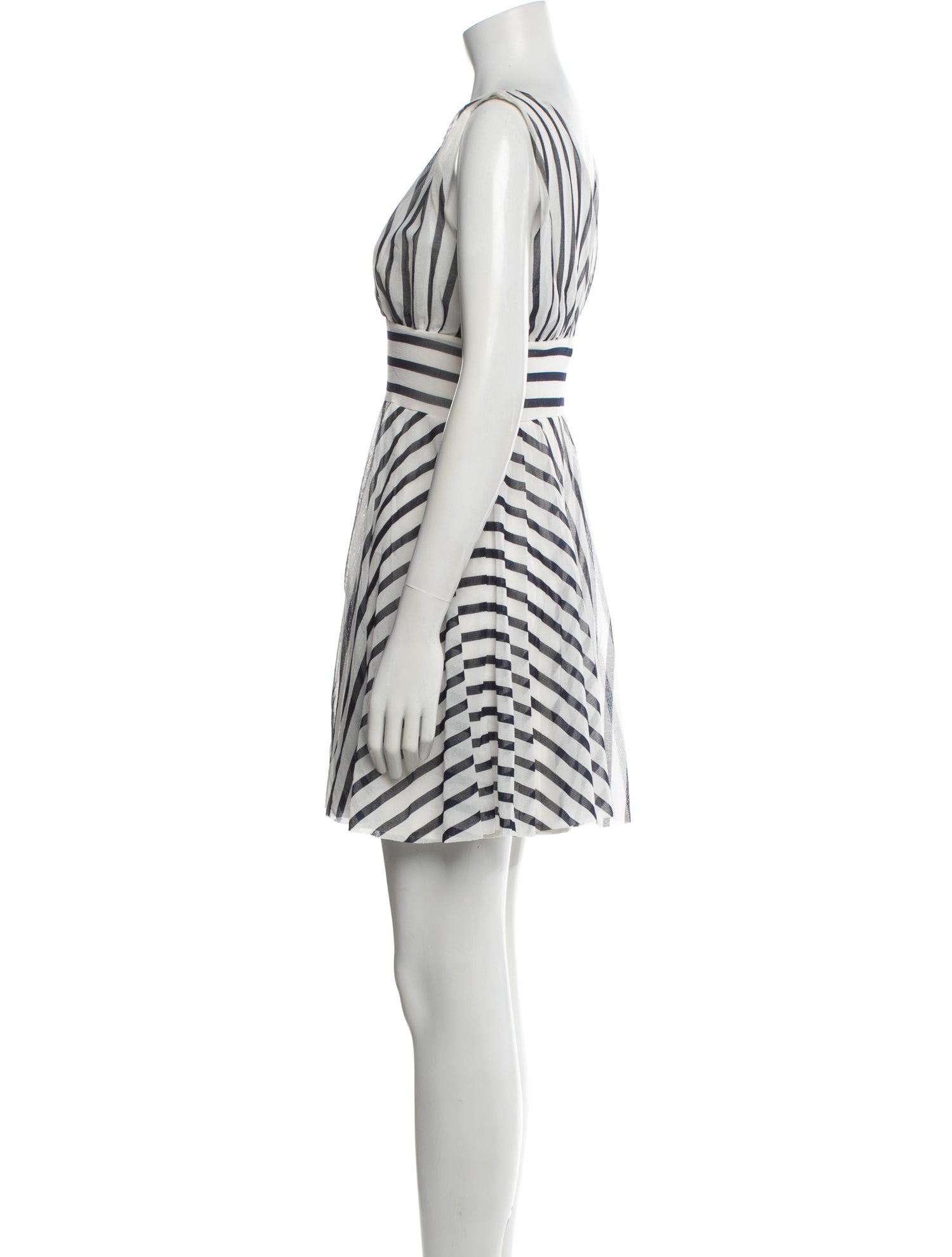 Fuzzi Striped Mini Dress
