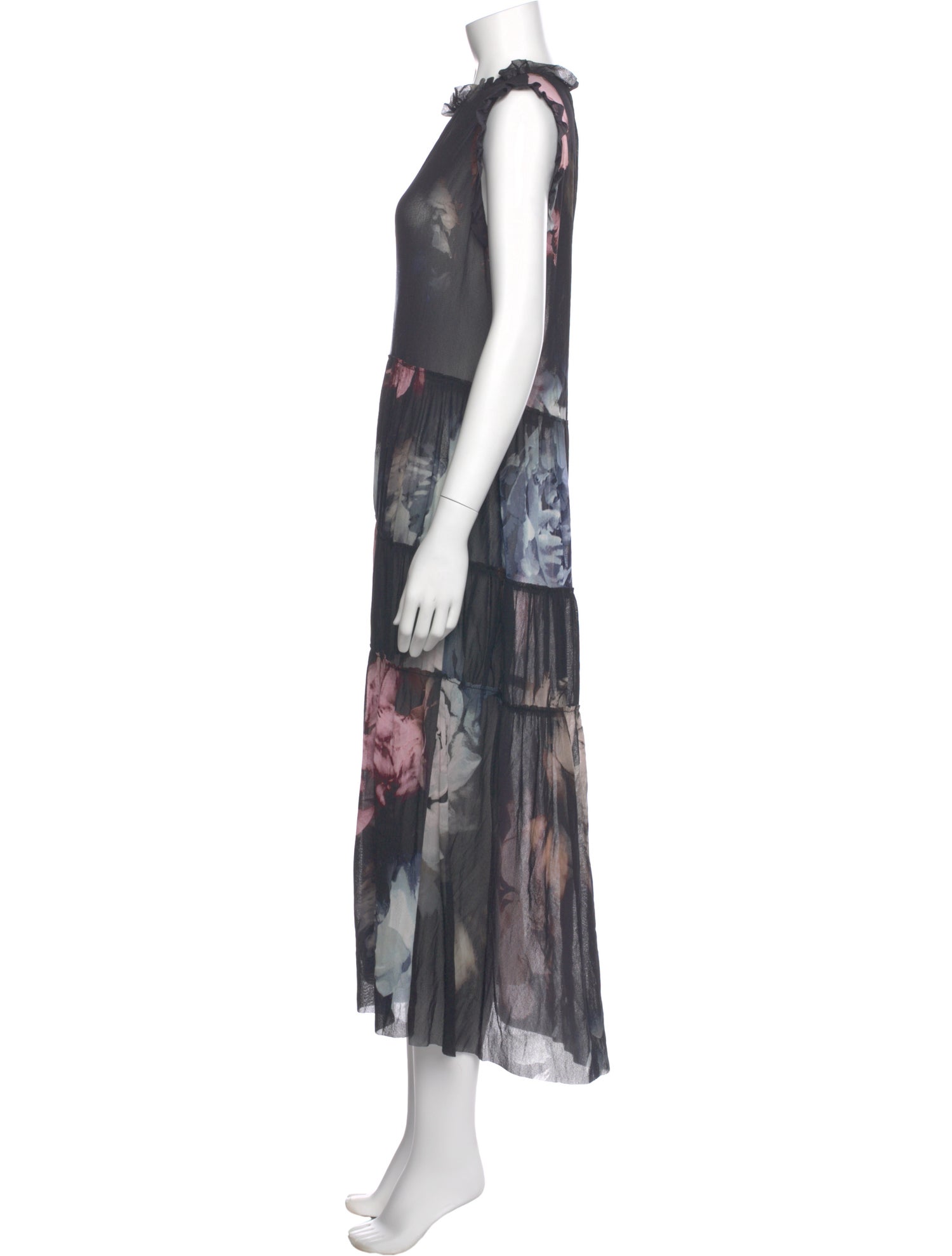 Fuzzi Printed Midi Length Dress