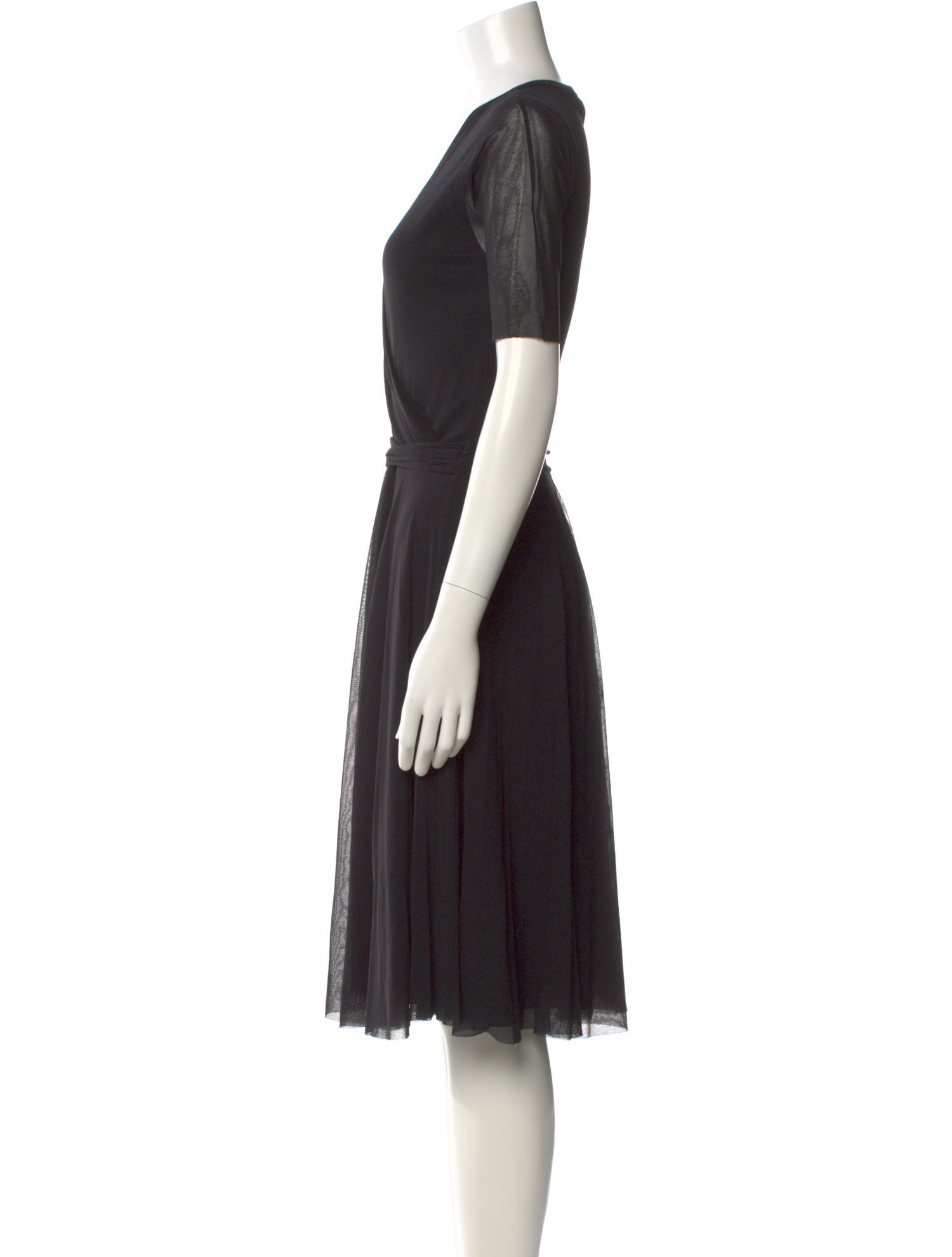 Fuzzi V-Neck Knee-Length Dress