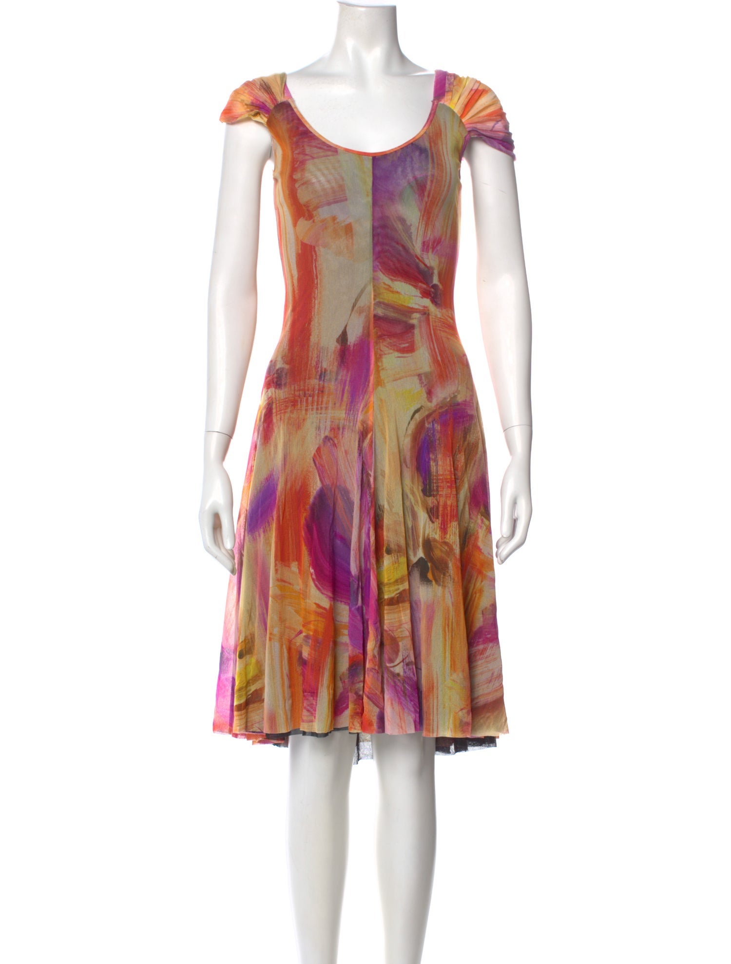 Fuzzi Printed Midi Length Dress