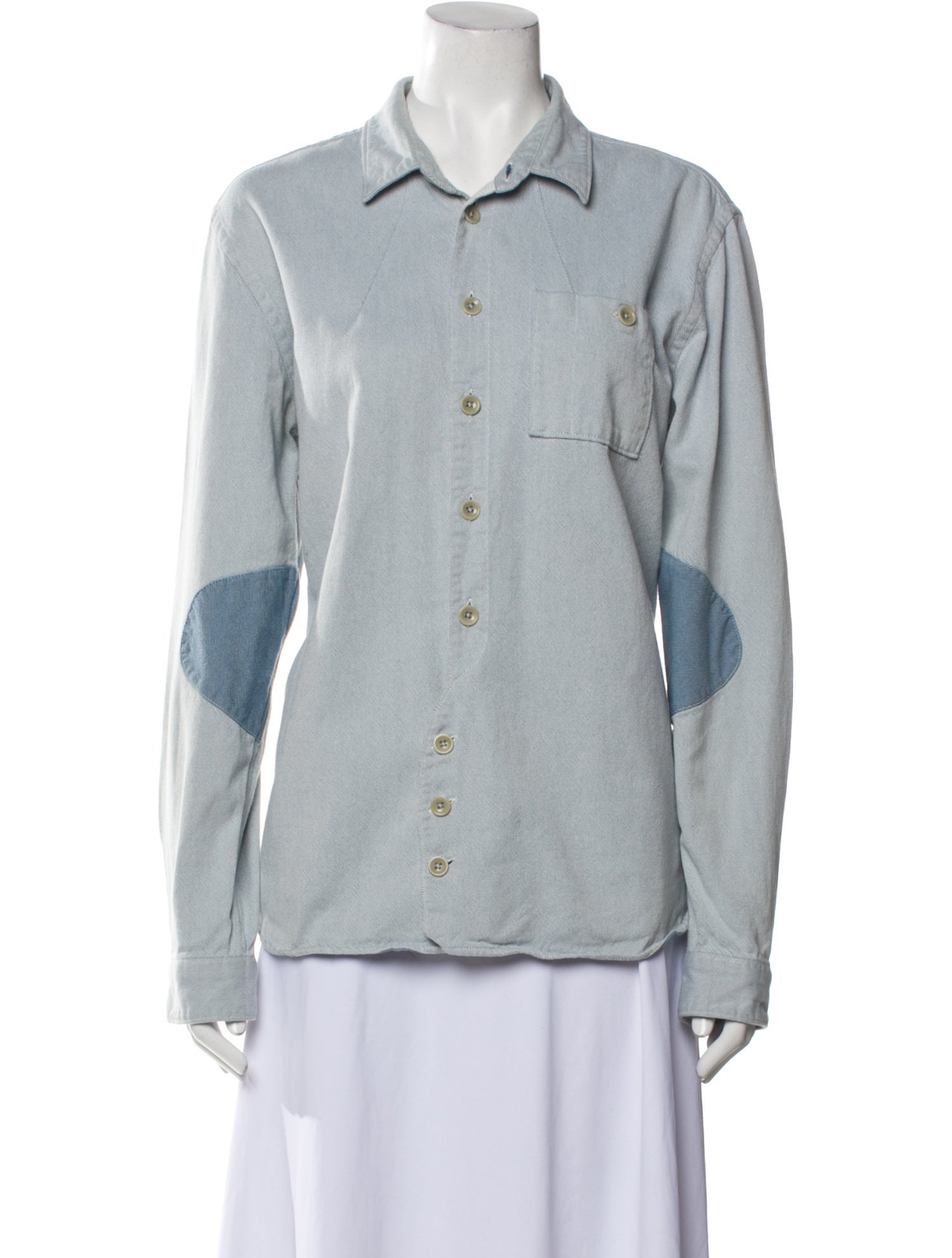 Folk Long Sleeve Button-Up Top