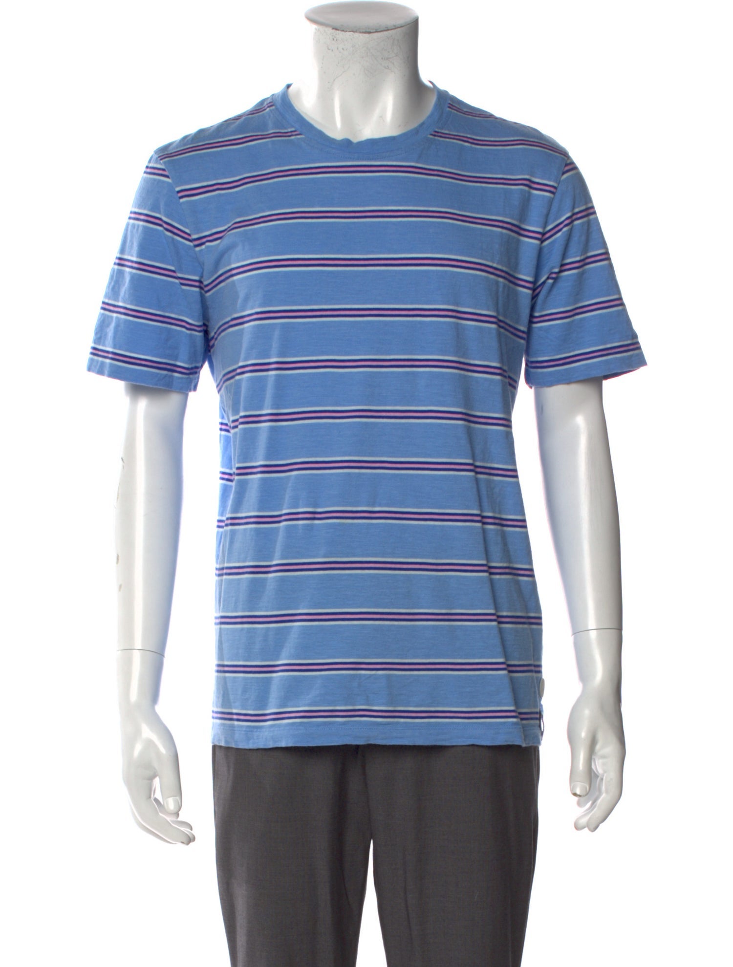 Folk Striped Crew Neck T-Shirt