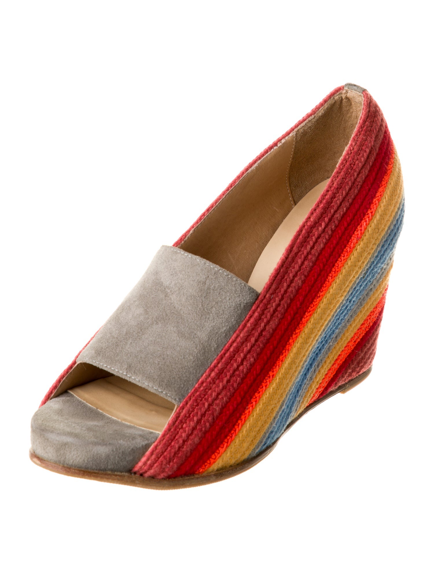 Folk Colorblock Pattern Pumps