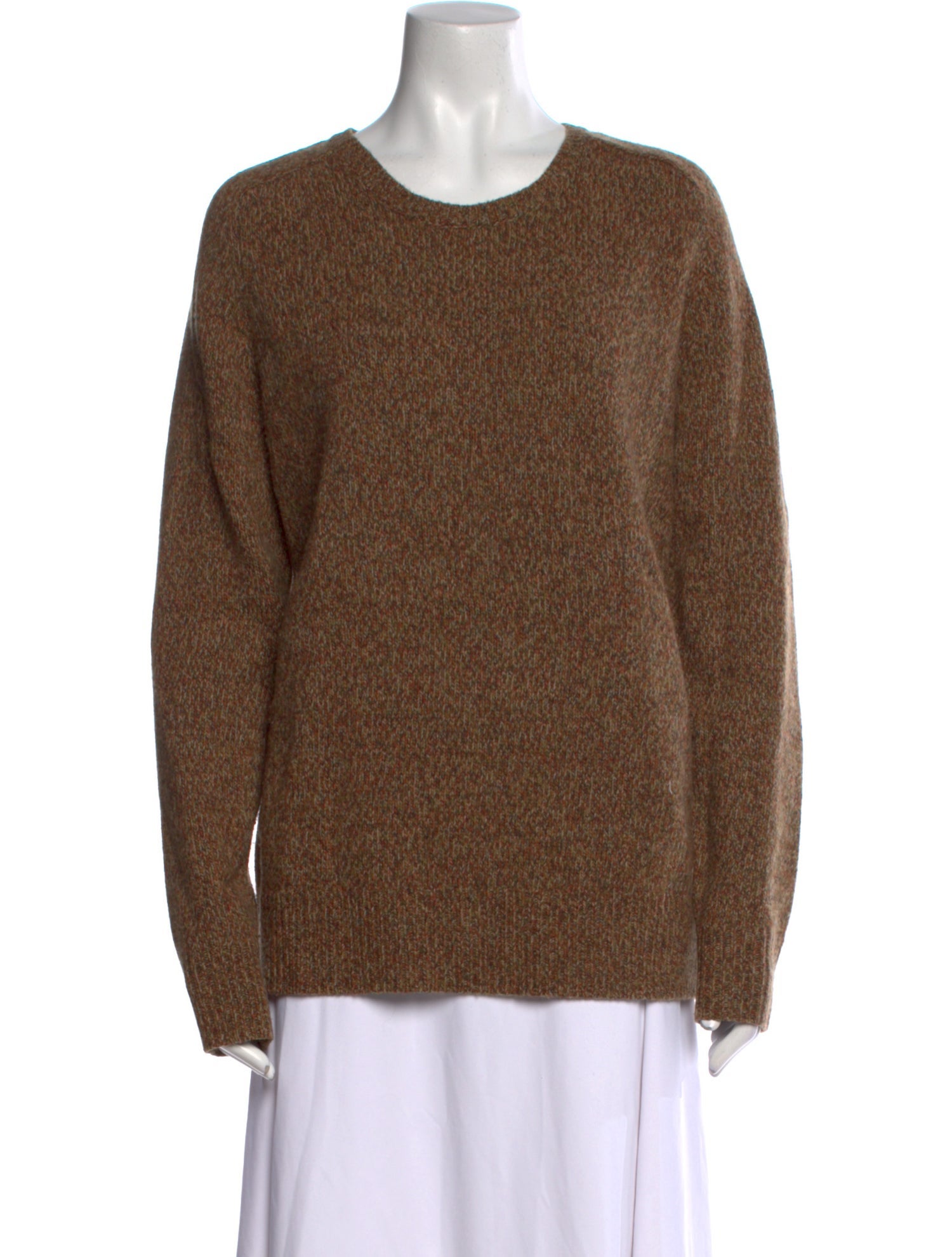 Folk Merino Wool Scoop Neck Sweater