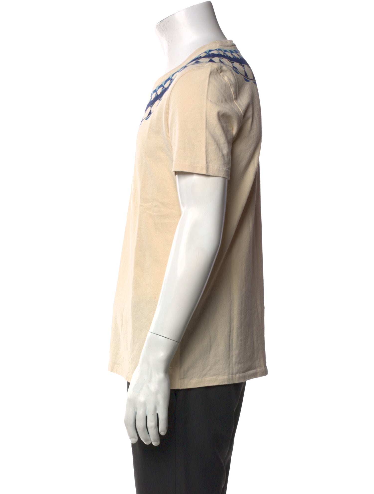 Folk Graphic Print Crew Neck T-Shirt