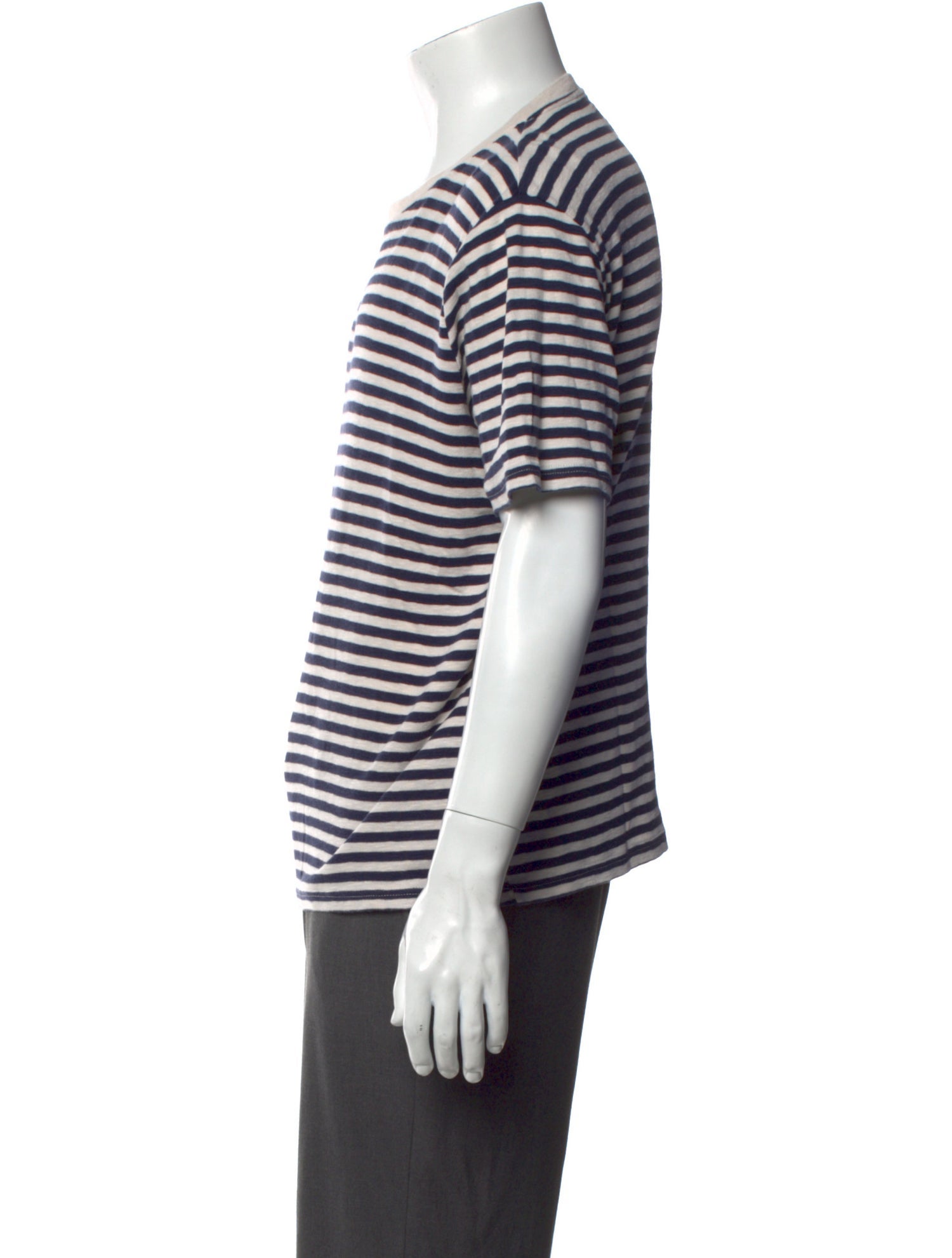 Folk Striped Crew Neck T-Shirt
