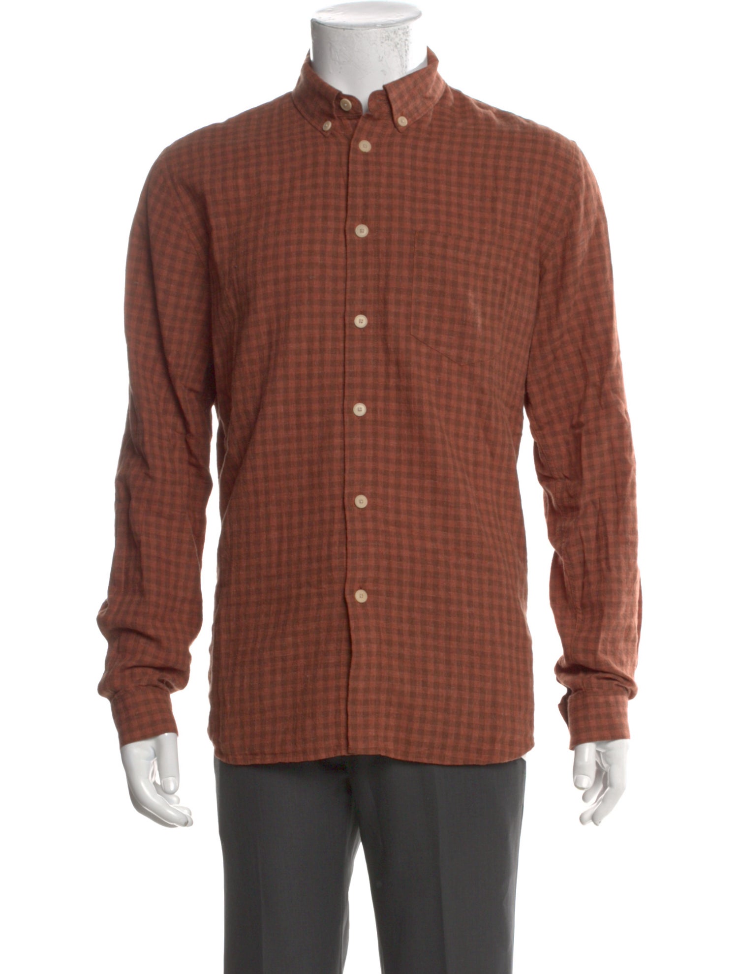Folk Plaid Print Long Sleeve Shirt