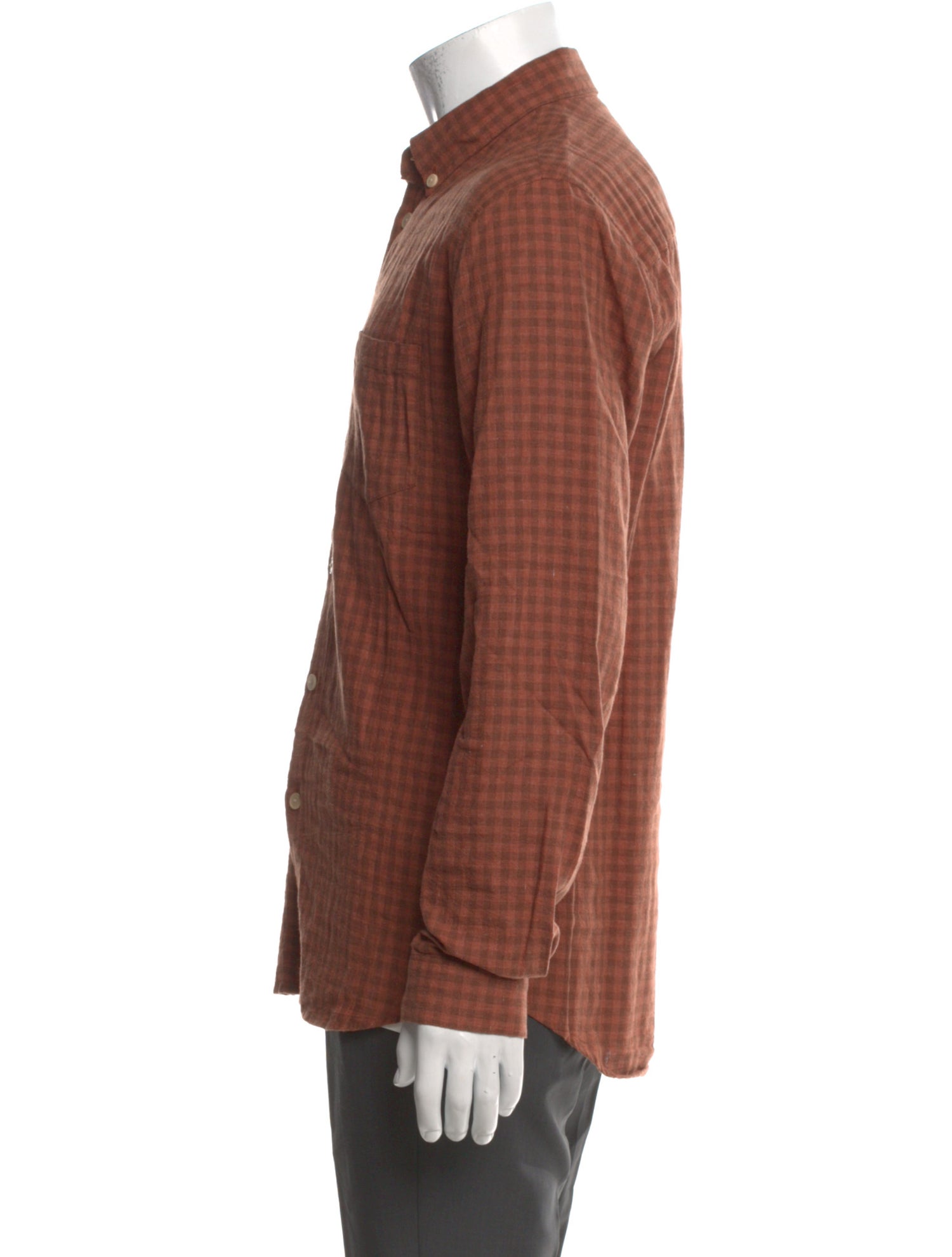 Folk Plaid Print Long Sleeve Shirt