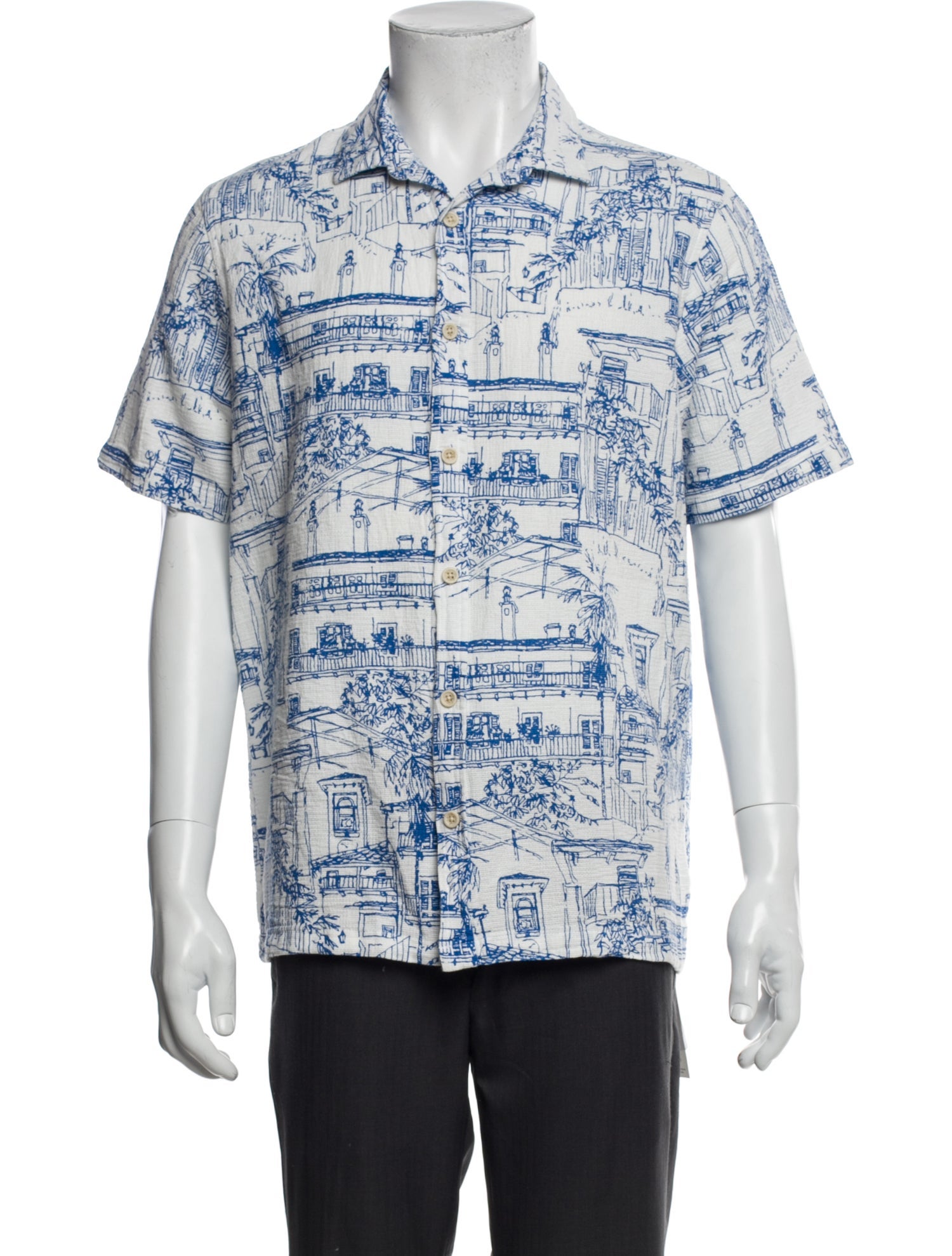 Folk Printed Short Sleeve Shirt