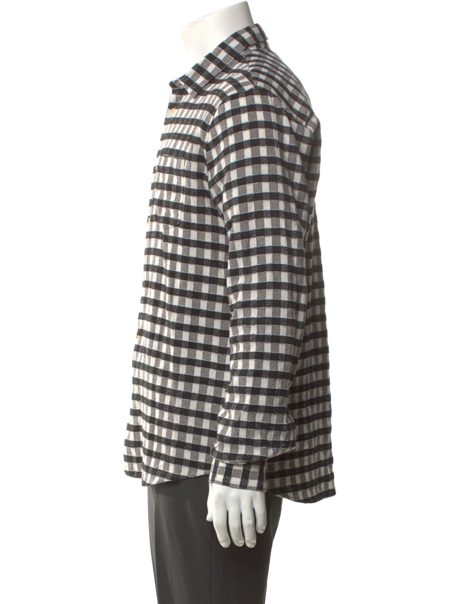Folk Plaid Print Long Sleeve Shirt