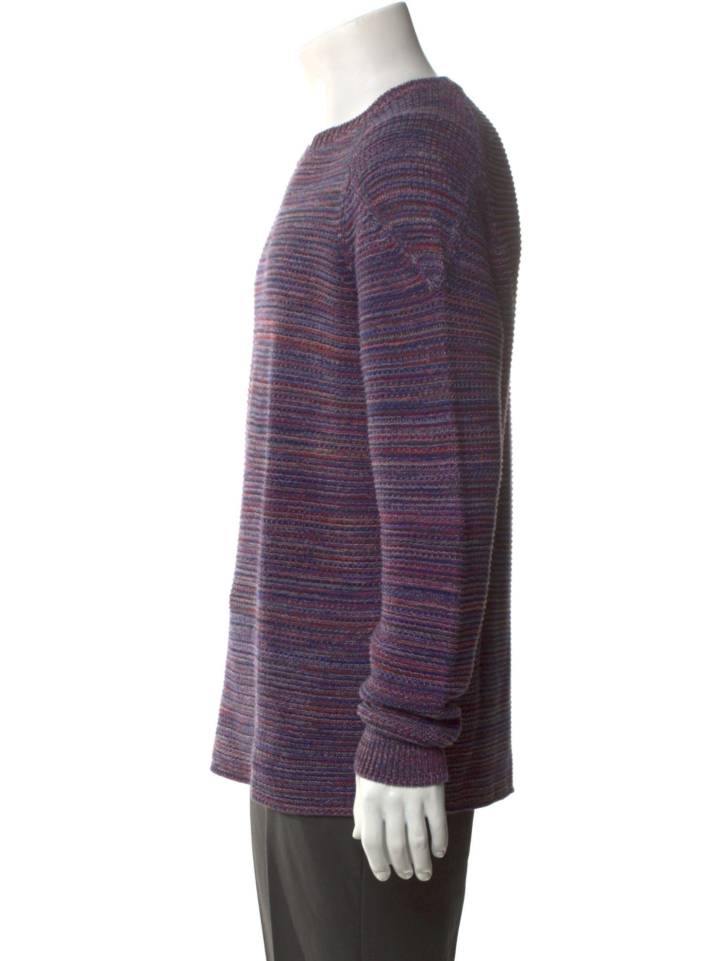 Folk Patterned Crew Neck Pullover