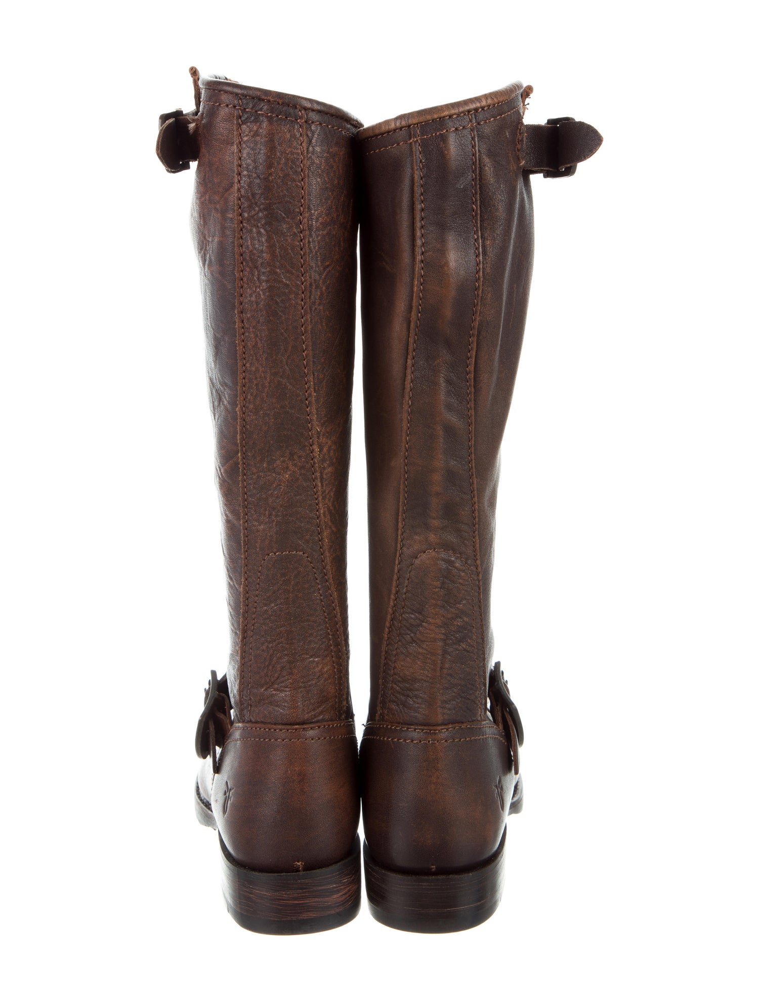frye distressed leather boots