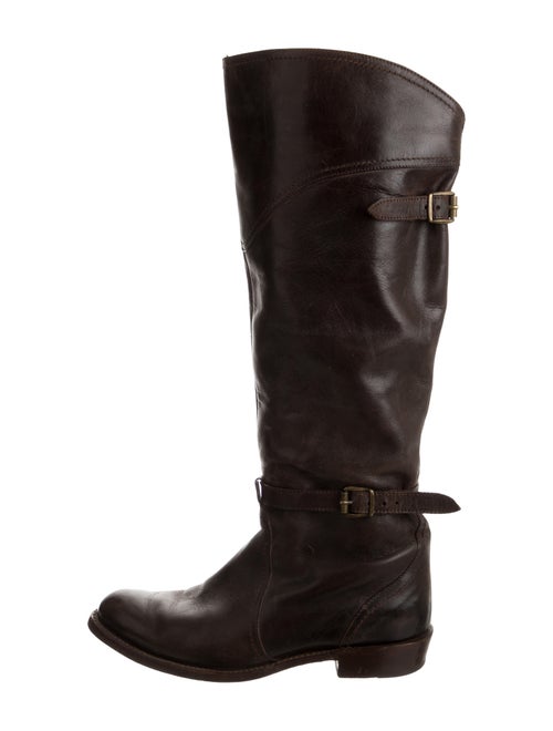 Frye Leather Knee-High Boots Brown