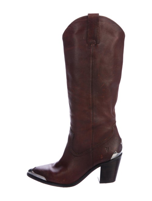 Frye Leather Cowboy Boots brown