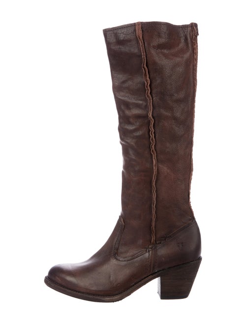 Frye Leather Knee-High Boots Brown