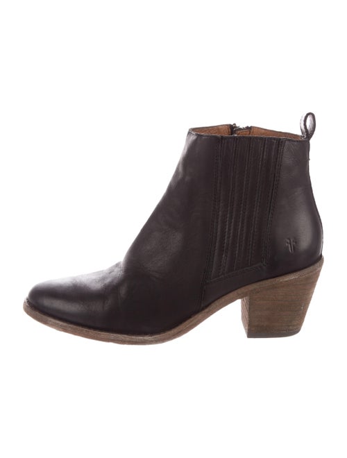 Frye Leather Ankle Boots Black