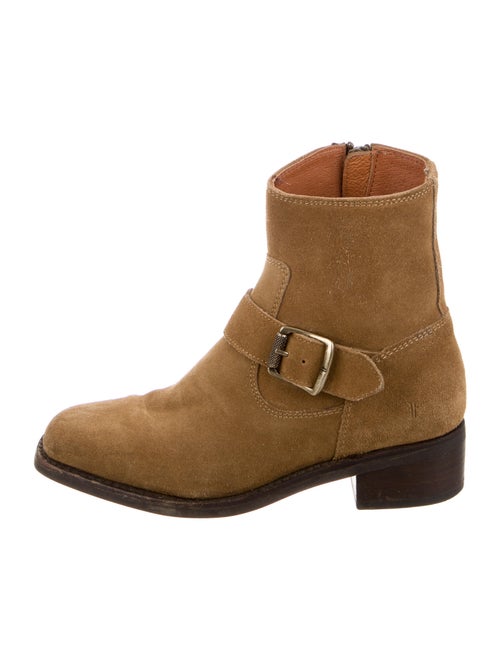 Frye Suede Moto Boots