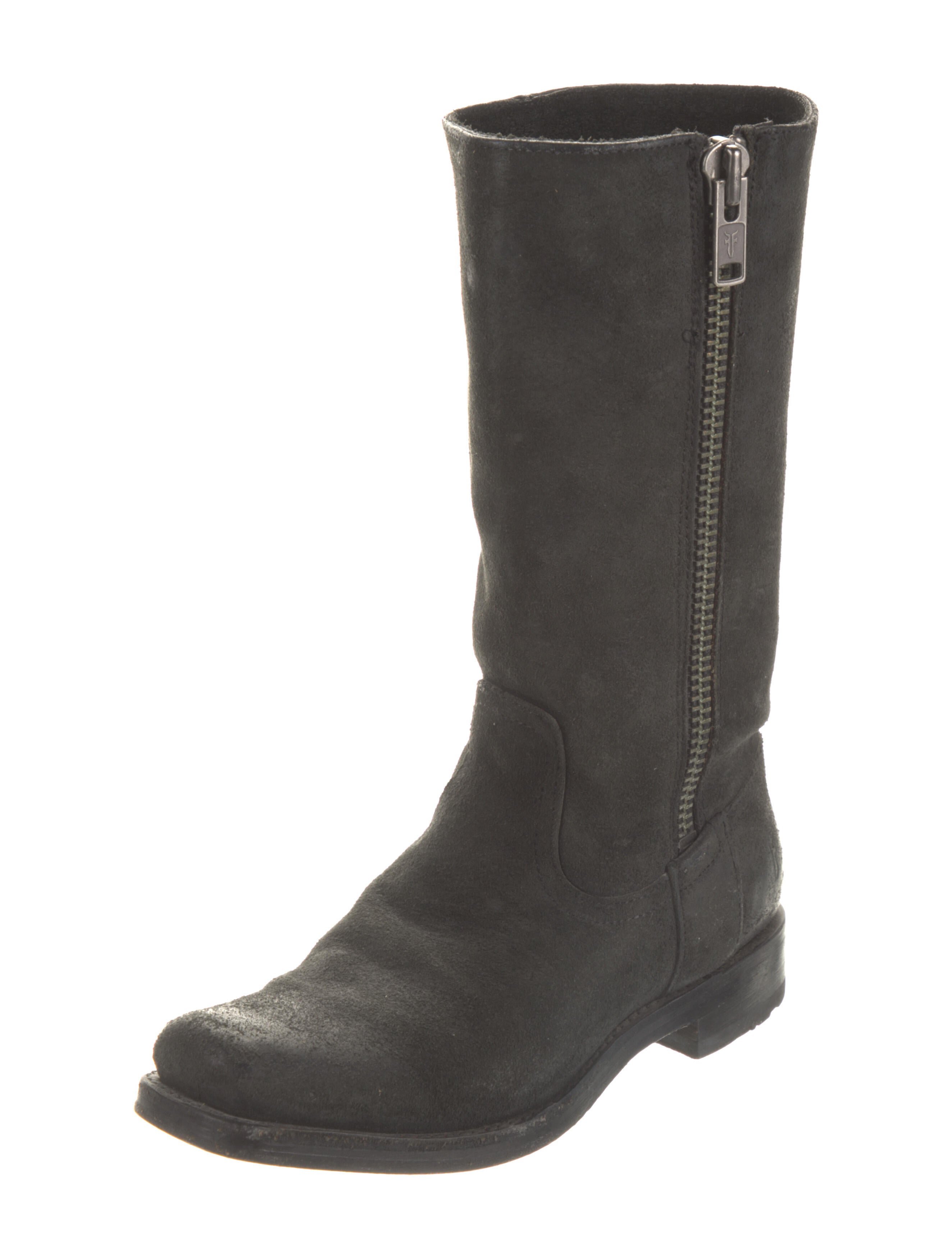 Frye Suede Moto Boots
