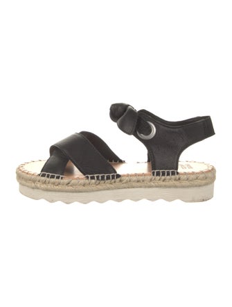 Frye Leather Bow Accents Espadrilles