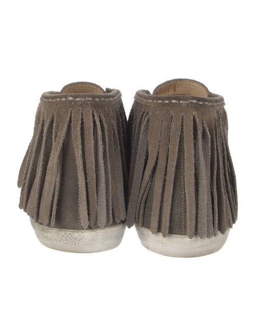 Frye Suede Fringe Trim Accent Lace-Up Boots