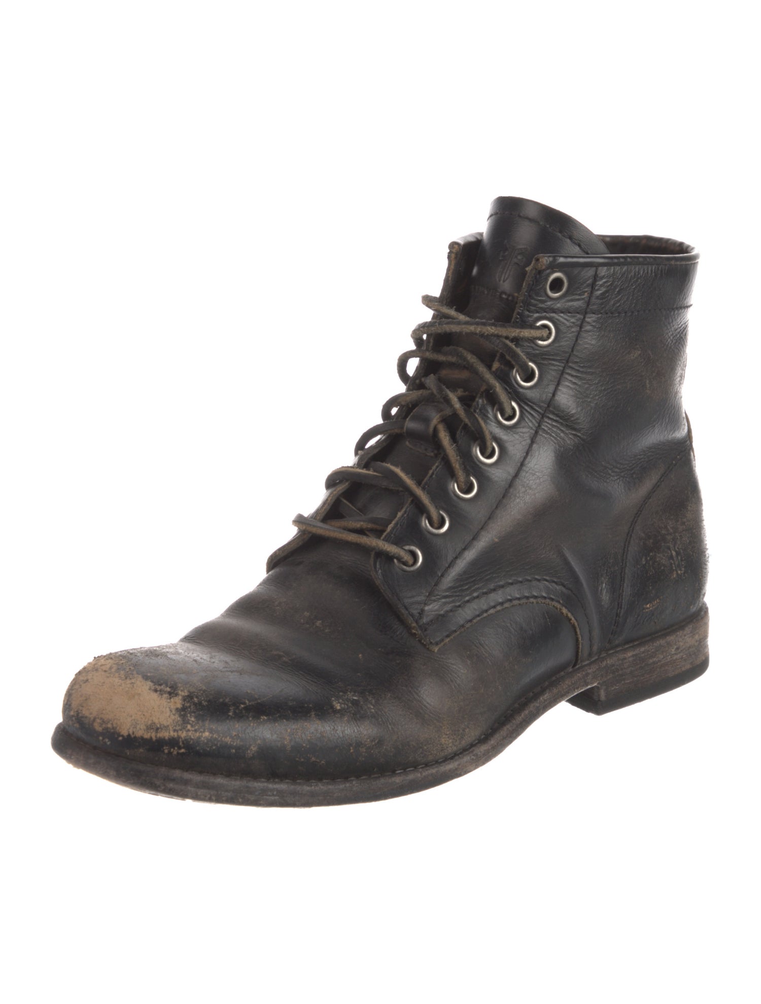 Frye Leather Combat Boots
