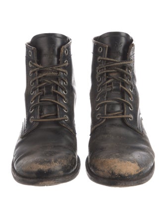 Frye Leather Combat Boots