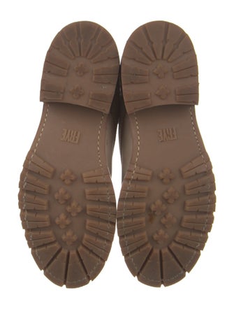 Frye Suede Fur Trim Combat Boots