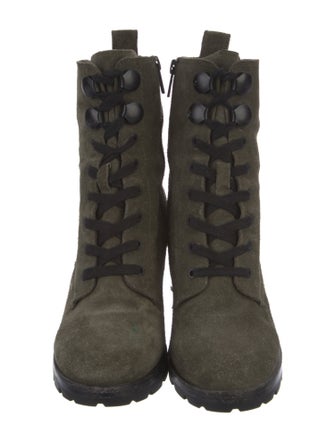 Frye Suede Combat Boots